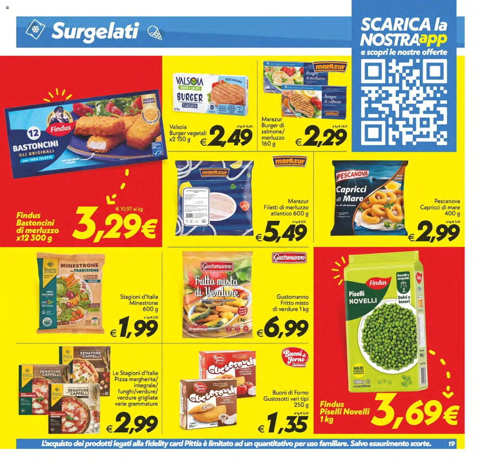 Volantino SuperConveniente del 01/09/2026 | Pagina: 19 | Prodotti: Salmone, Merluzzo, Piselli, Dolci