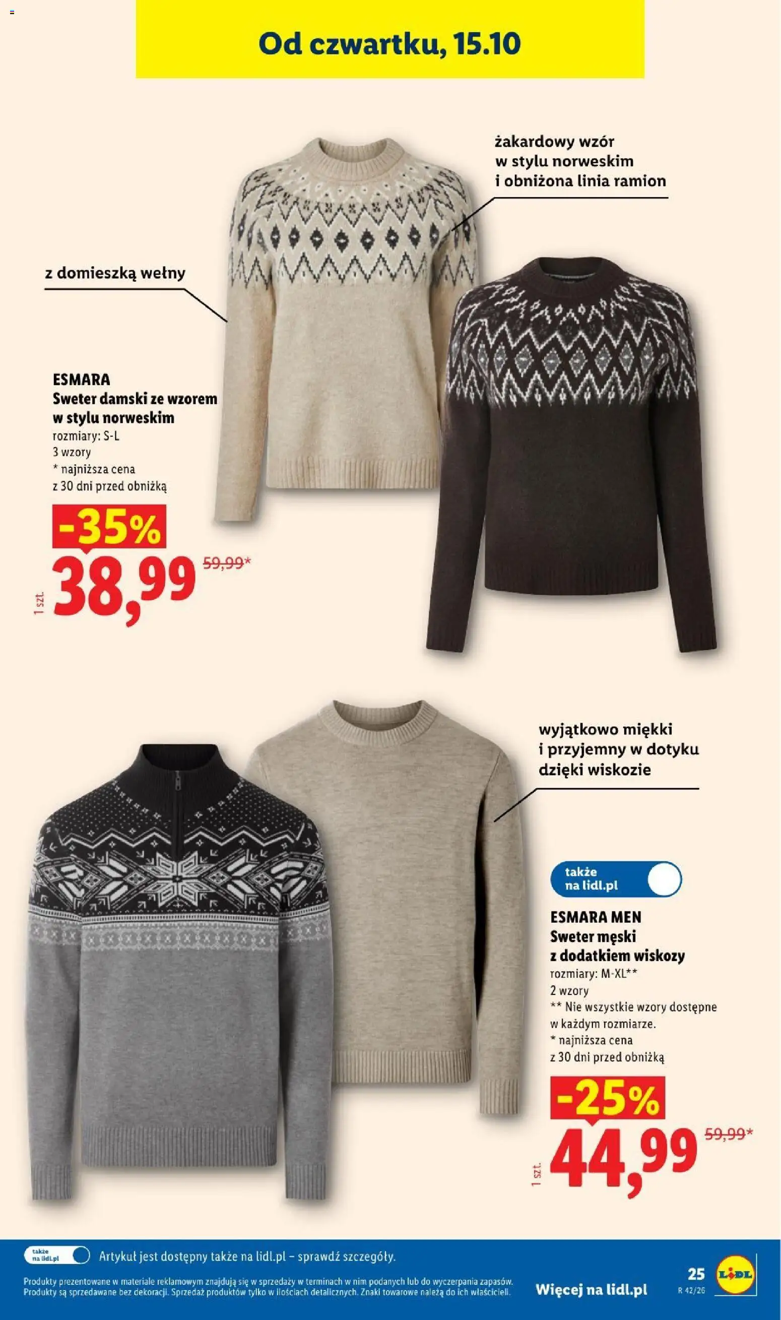 Lidl Katalog od 12.10.2026 | Strona: 27 | Produkty: Sweter