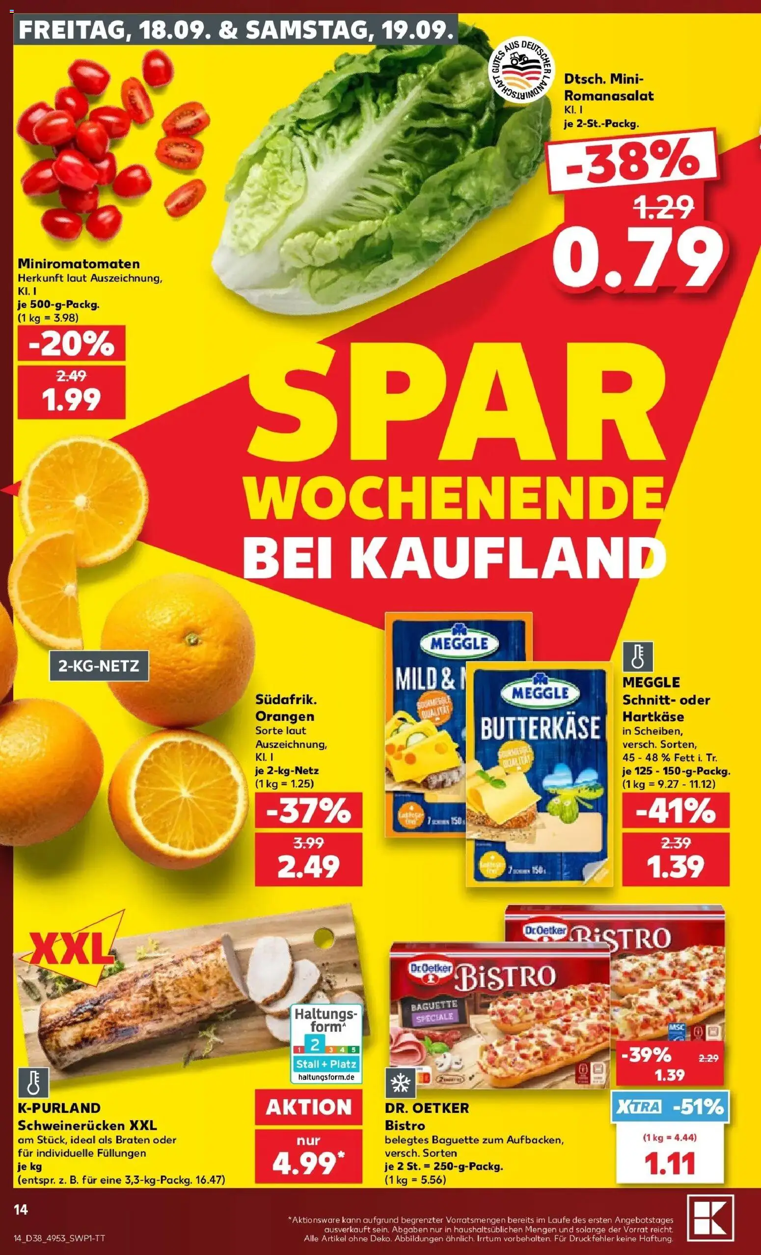 Prospekt Kaufland ab 14.09.2026 » Angebote Online zum Blättern | Seite: 26 | Produkte: Baguette, Orangen, Schweinerucken