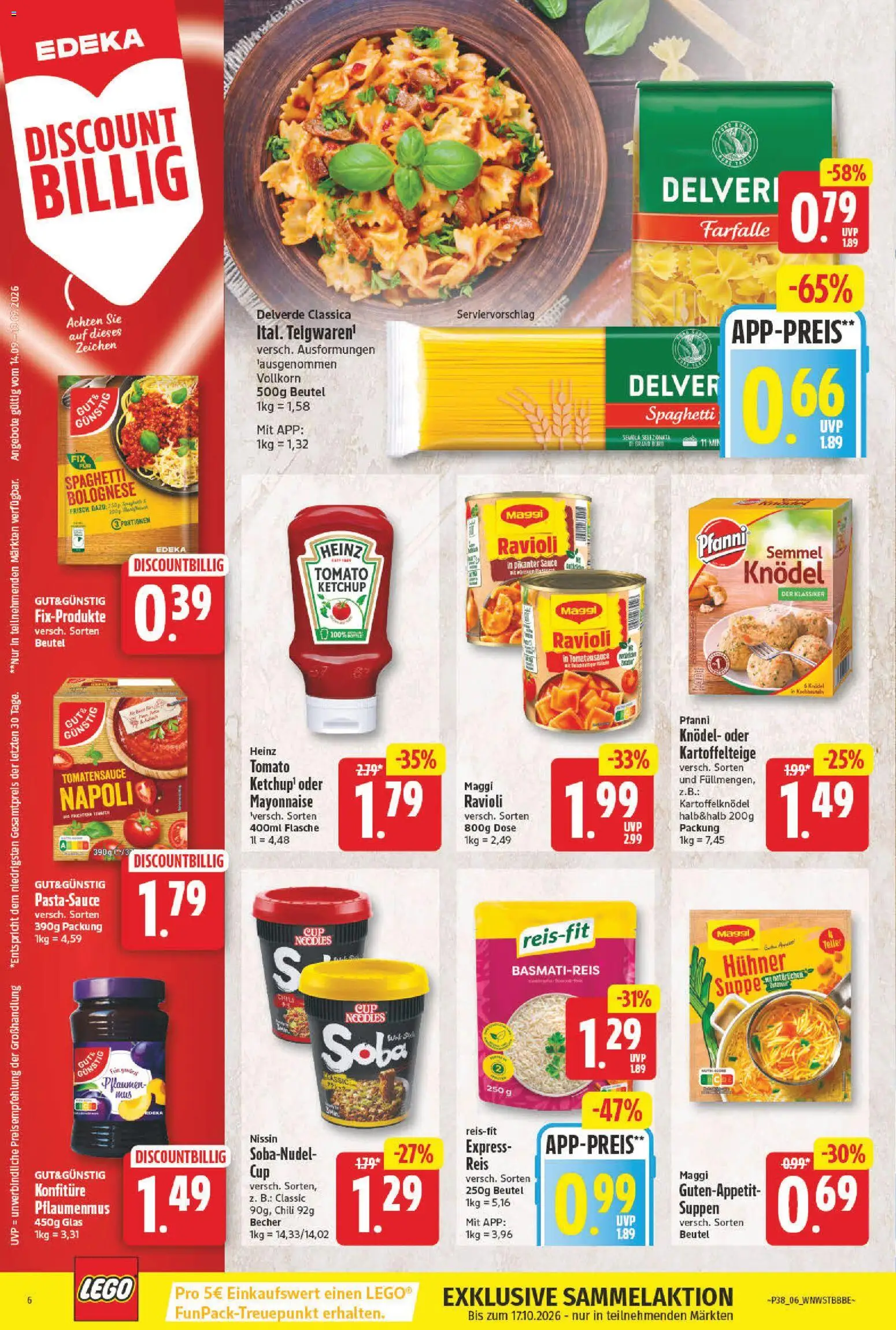 NP Discount Prospekt – gültig ab 14.09.2026 | Seite: 6 | Produkte: Pflaumen, Maggi, Chili, Reis
