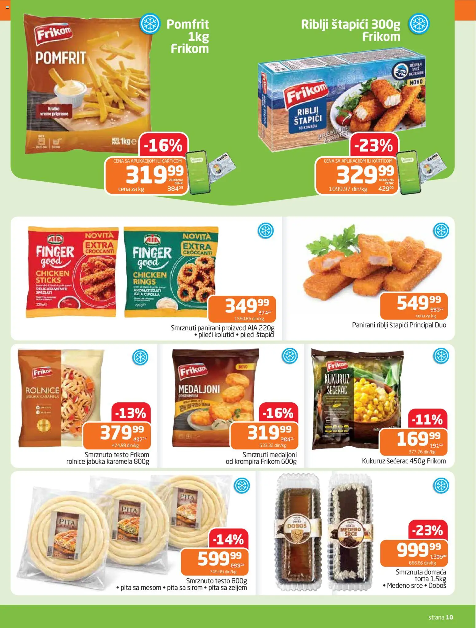 Gomex katalog - važi od 15.04.2026 | Strana: 10 | Proizvode: Kukuruz šećerac, Kukuruz, Pomfrit, Pita