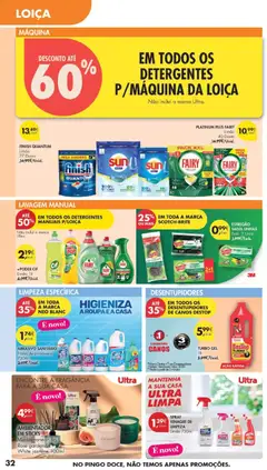 Pré-visualização Pingo Doce folheto válido de 22/09/2026 | Página: 32 | Produtos: Vinagre, Esfregão, Flores, Ambientador