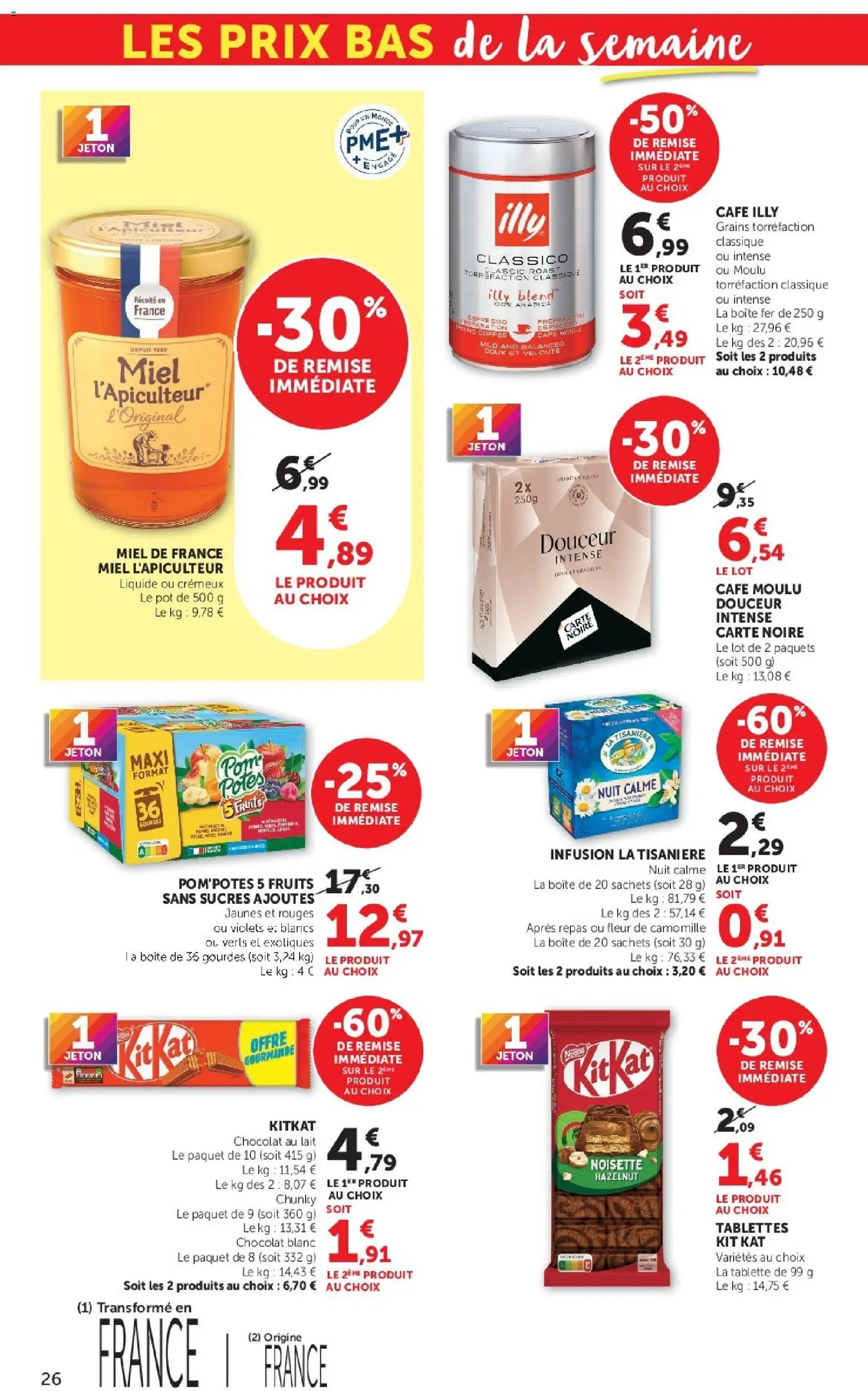 {H1} | Page: 26 | Produits: Tablette, Noisette, Fruits, Café