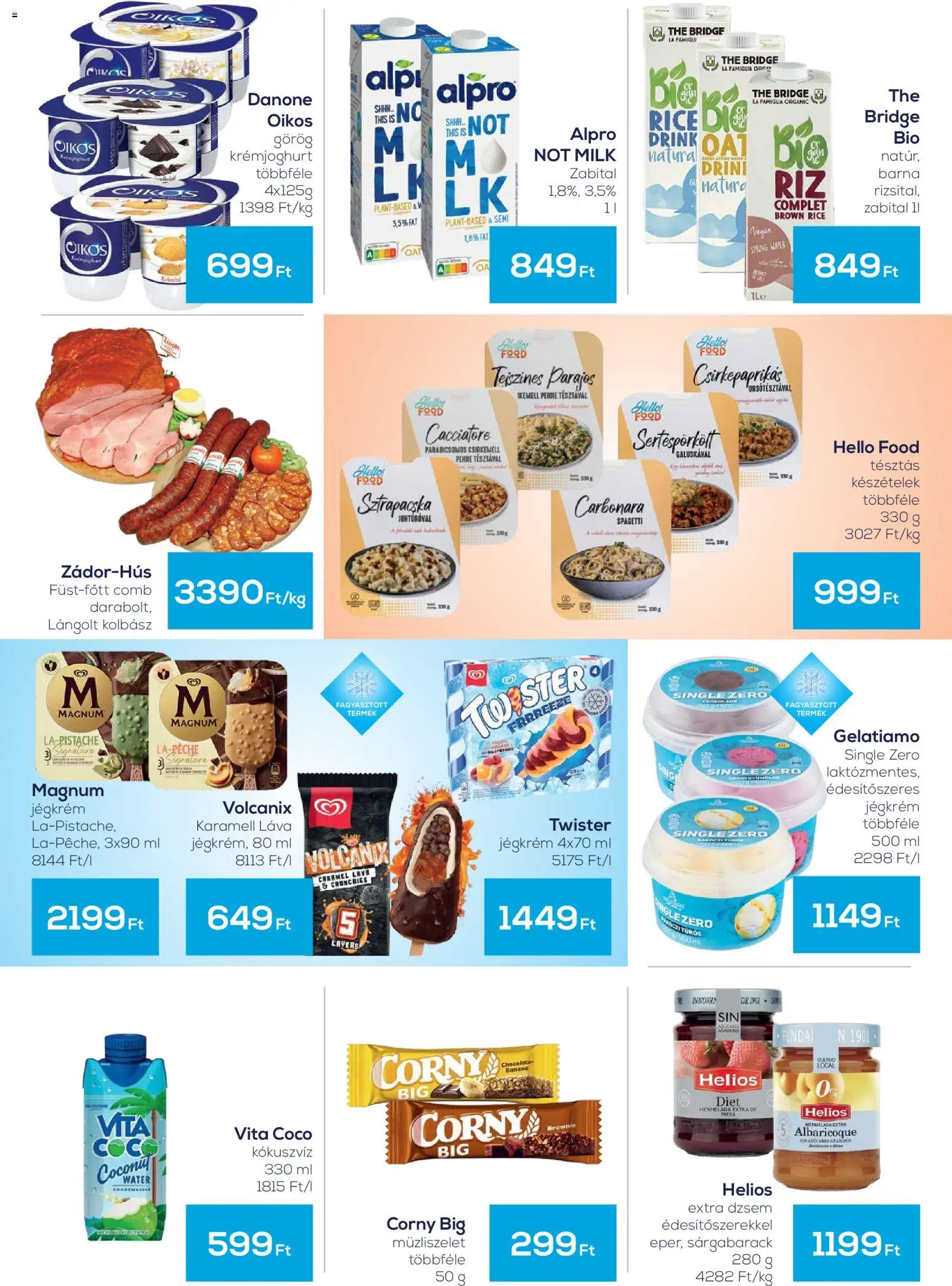 G'Roby akciós ujság - amely érvényes a következő dátumtól: 2026.08.06. | Oldal: 2 | Termékek: Készételek, Penne, Lángolt kolbász, Müzliszelet