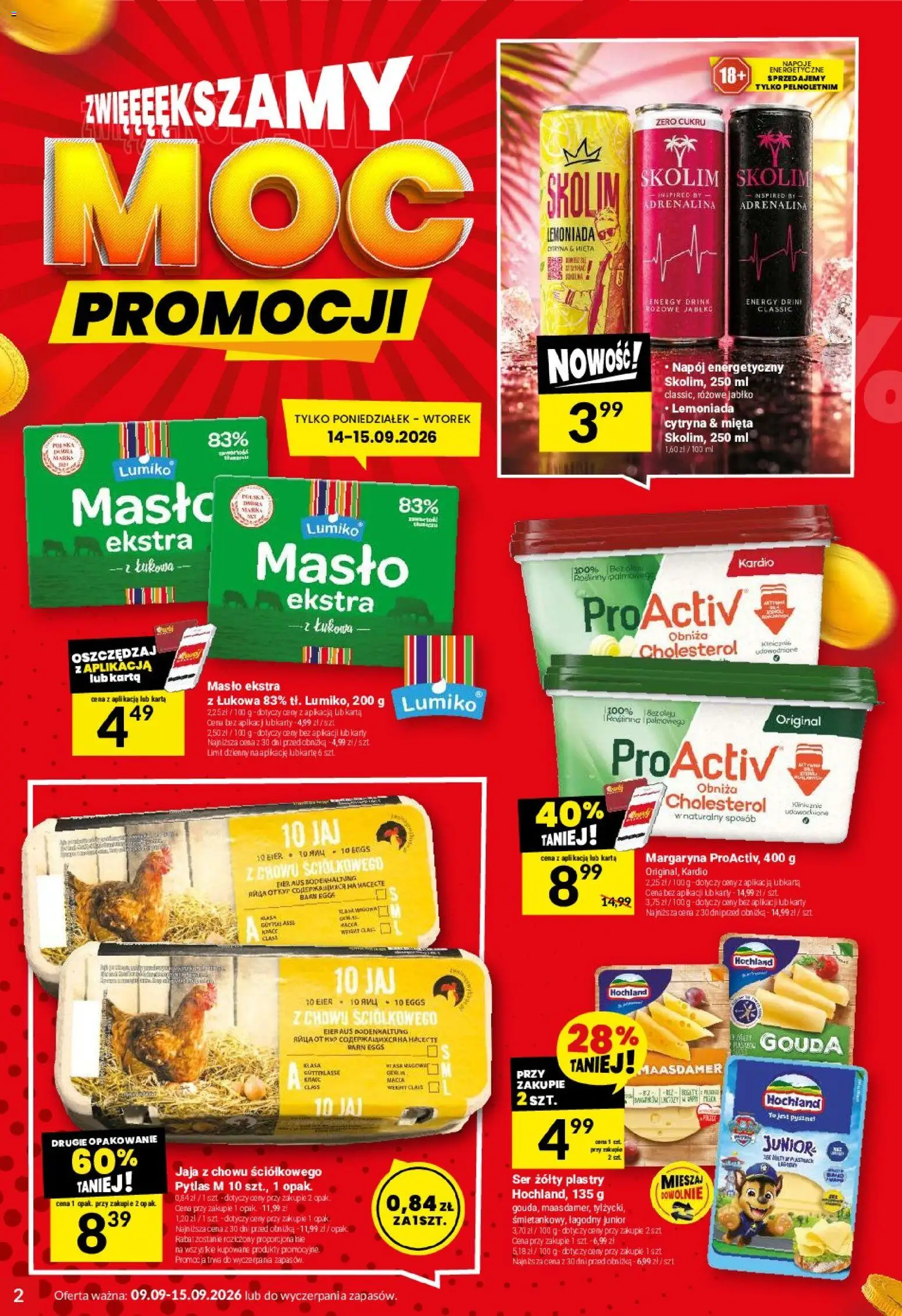 Twój Market gazetka od 09.09.2026 | Strona: 2 | Produkty: Cytryna, Napój energetyczny, Masło, Jaja