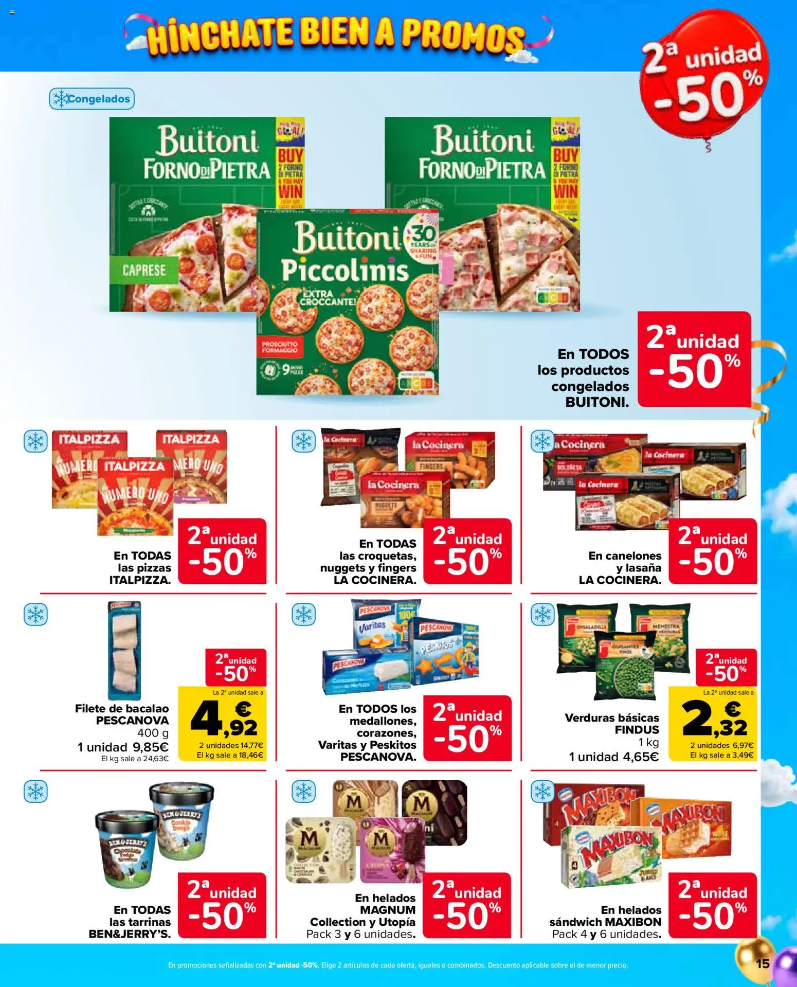 Carrefour Market folleto │ válido desde el 24/09/2026 | Página: 15 | Productos: Verduras, Magnum, Lasaña, Filete