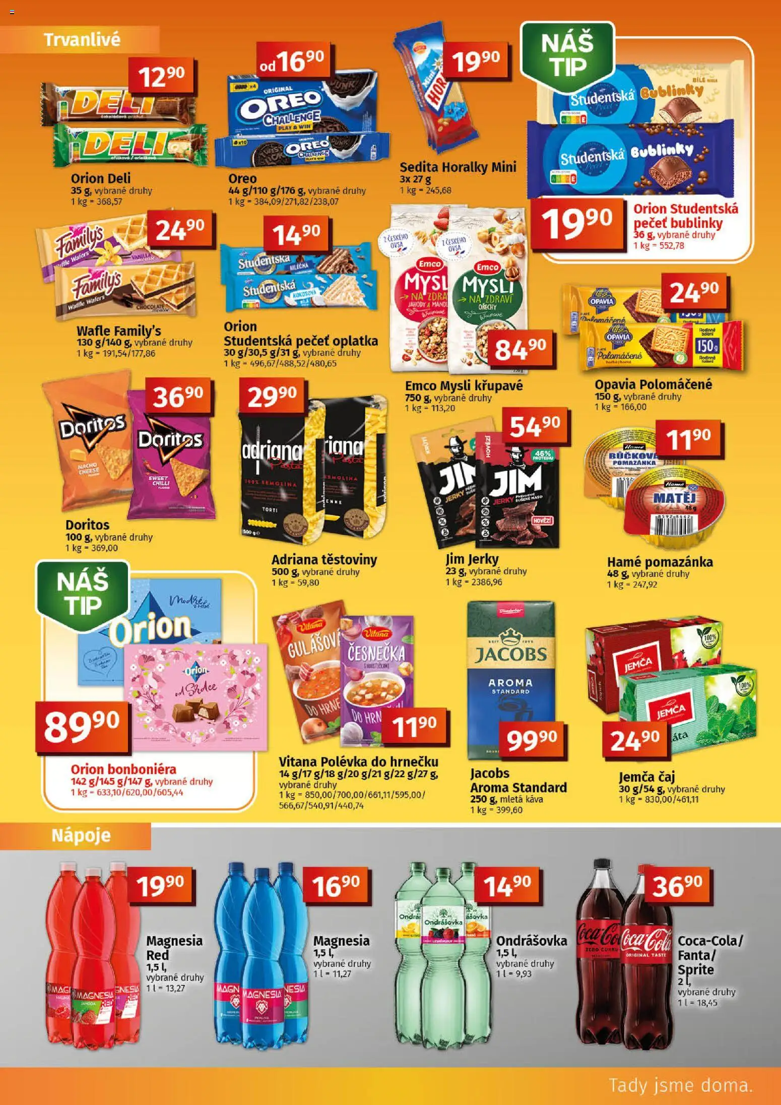 Coop leták - Tuty od 06.05.2026 | Strana: 5 | Produkty: Emco Mysli, Čaj, Jacobs, Mletá káva