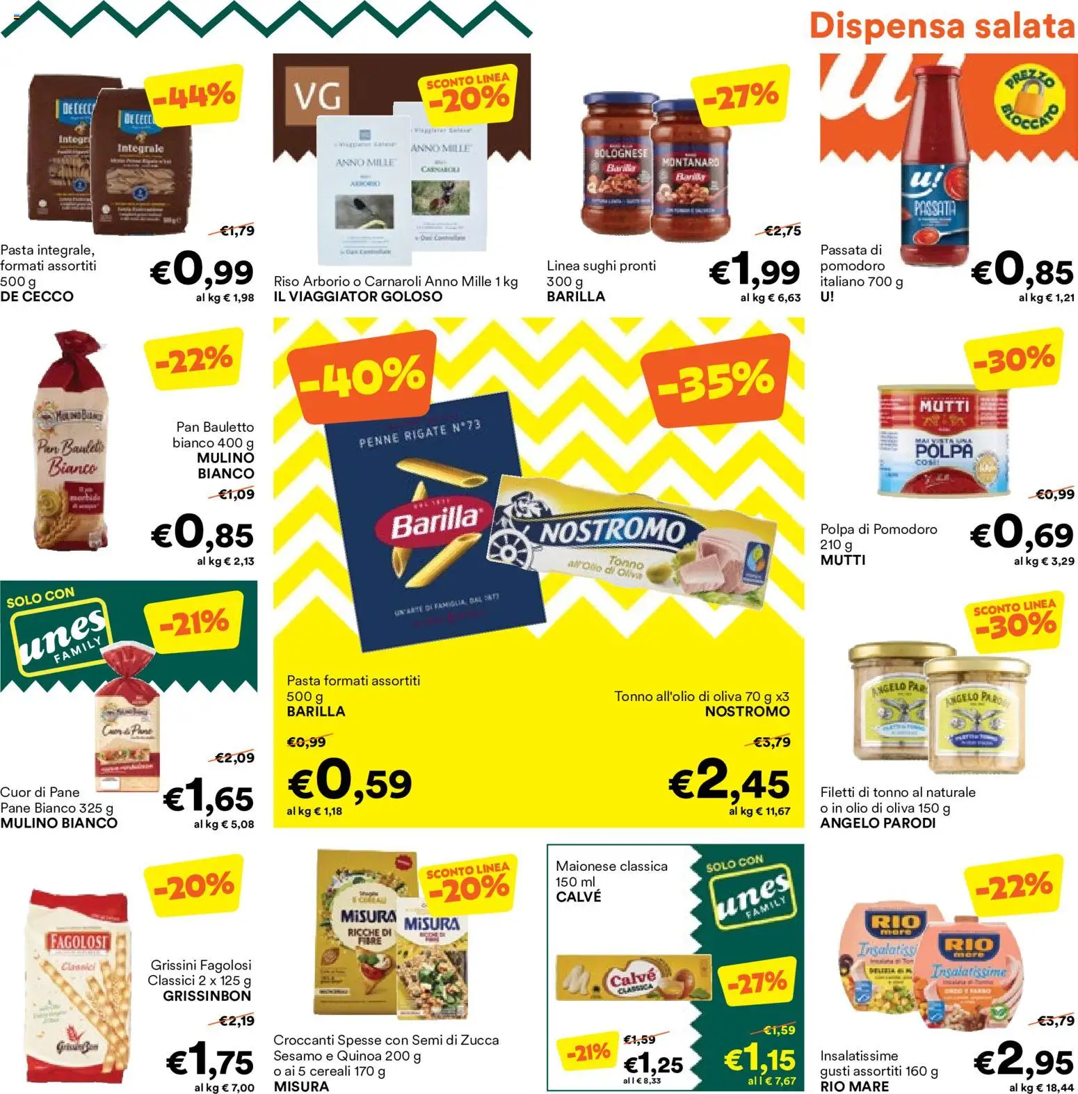 Volantino Unes del 23/09/2026 | Pagina: 5 | Prodotti: Cereali, Maionese, Sesamo, Quinoa