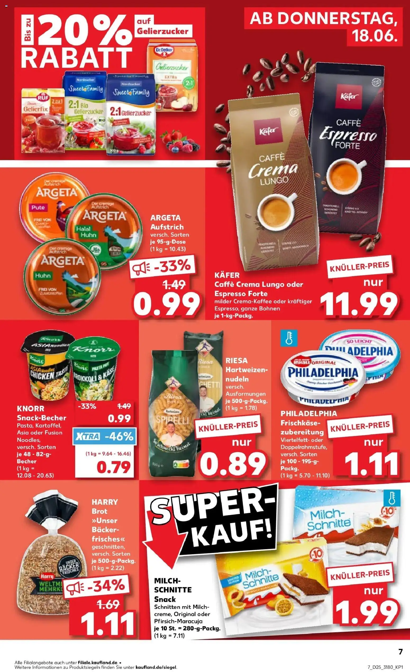 Kaufland Prospekt Dallgow-Döberitz – gültig ab 15.06.2026 | Seite: 18 | Produkte: Pute, Gelierzucker, Brokkoli, Pasta