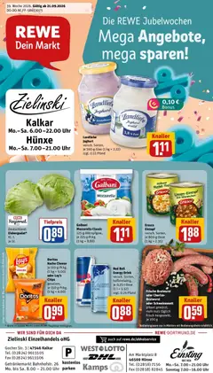 Rewe Prospekt Hünxe ab 21.09.2026 gültig