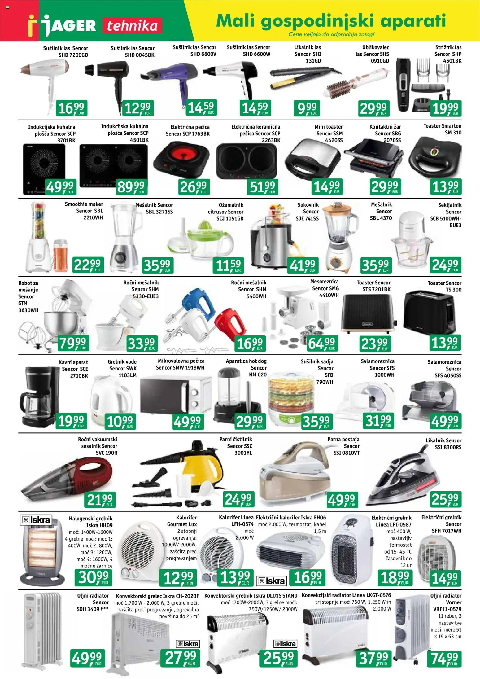 Novi Jager katalog ponudbe – veljaven od 14.10.2026 | Stran: 7 | Izdelki: Mesalnik, Kabel, Termostat, Strižnik