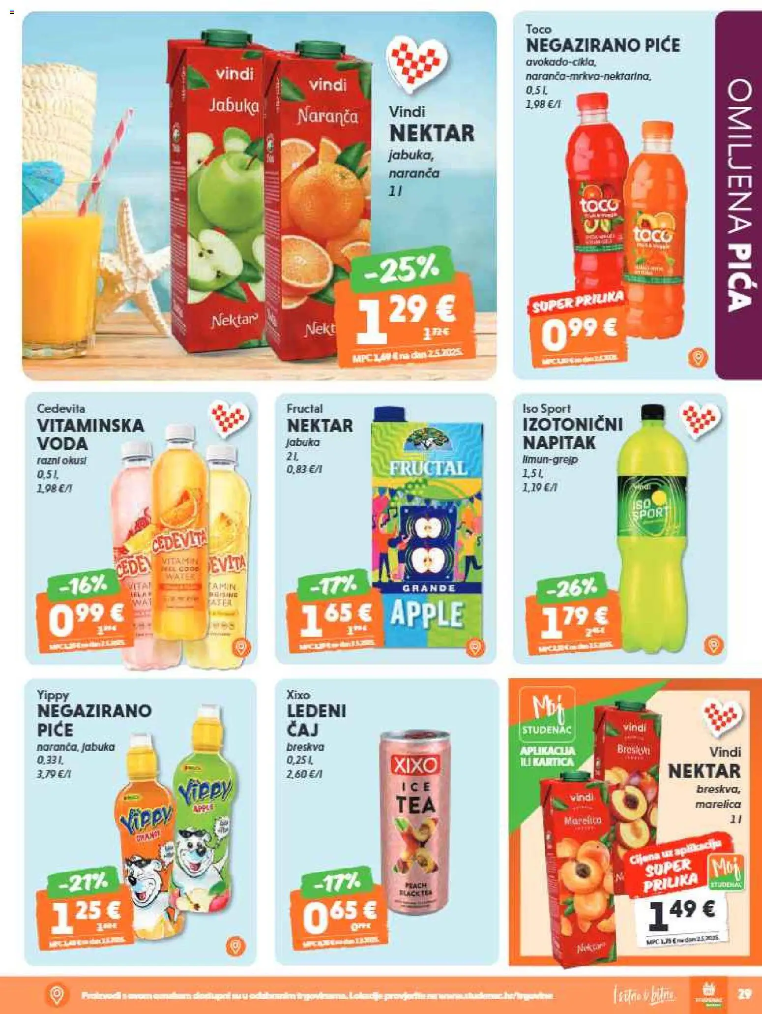 Studenac katalog | vrijedi od 01.07.2026 | Stranica: 31 | Proizvodi: Pica, Voda, Breskva, Jabuka