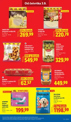 MCENNEDY Kremasti puter od kikirikija XXL, Kremasti puter od kikirikija XXL 85% kikirikija - pregled Lidl kataloga - važi od 03.09.2026 | Strana: 61