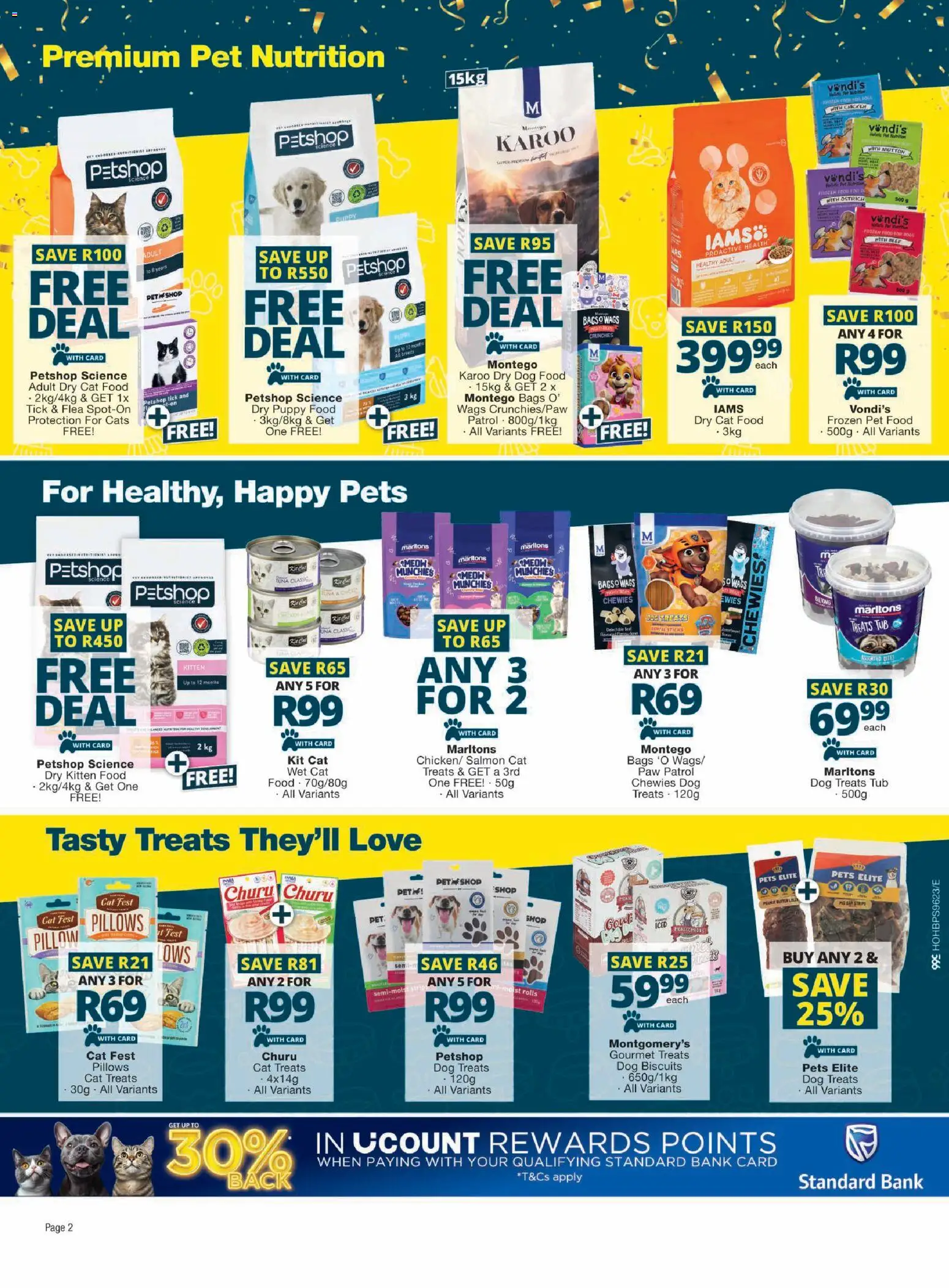 New Checkers catalogue – valid from 28.04.2026 | Page: 2 | Products: Pet food, Biscuits, Chicken, Dog biscuits