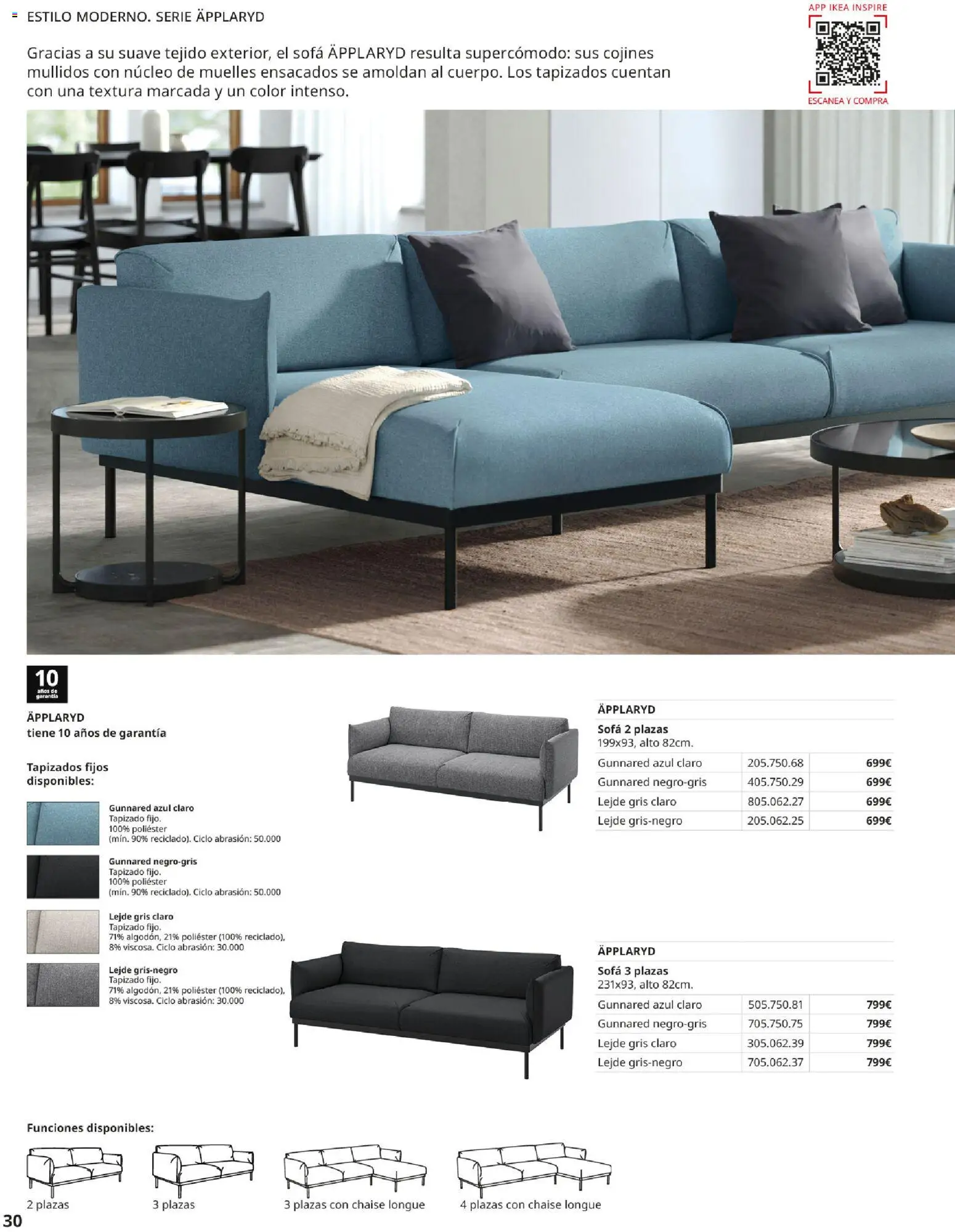 Catálogo IKEA Sofás │ válido desde el 07.05.2026 | Página: 30 | Productos: Sofá