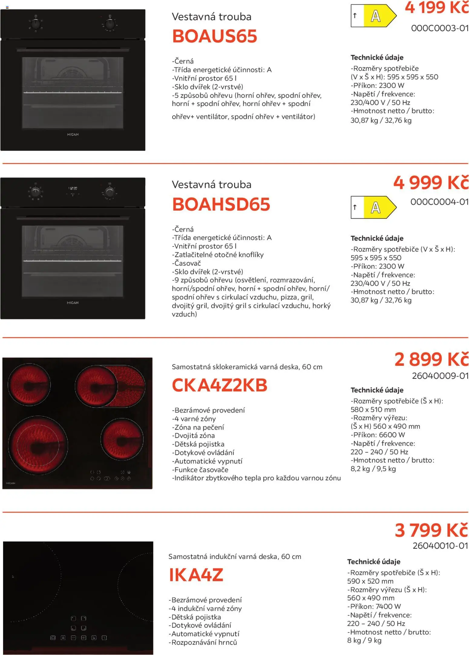 Möbelix leták - MICAN od 01.01.2026 | Strana: 2 | Produkty: Trouba, Gril, Ventilátor, Časovač