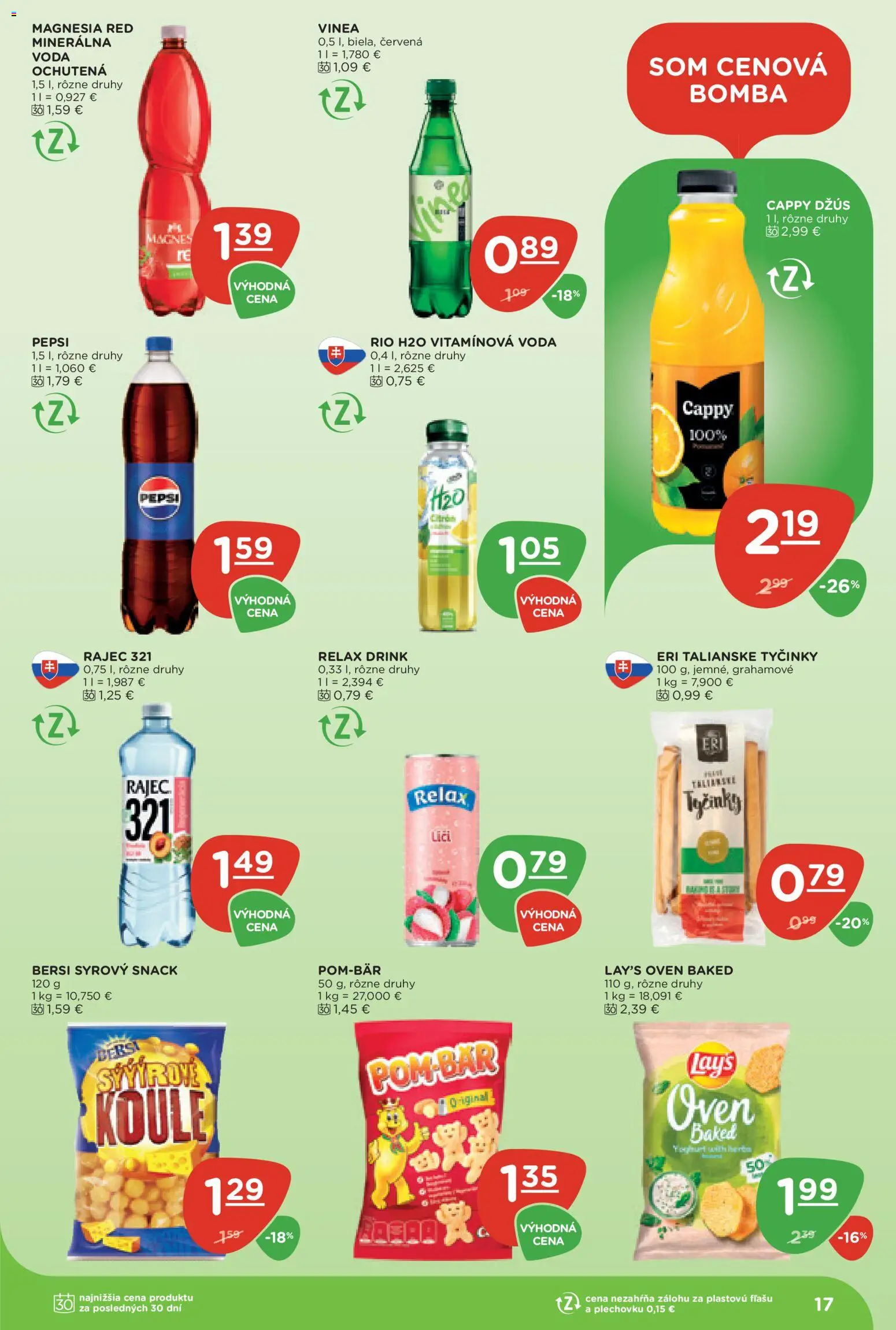 Nové Terno akcie – leták je platný od 10.09.2026 | Strana: 17 | Produkty: Liči, Džús, Magnesia, Vinea