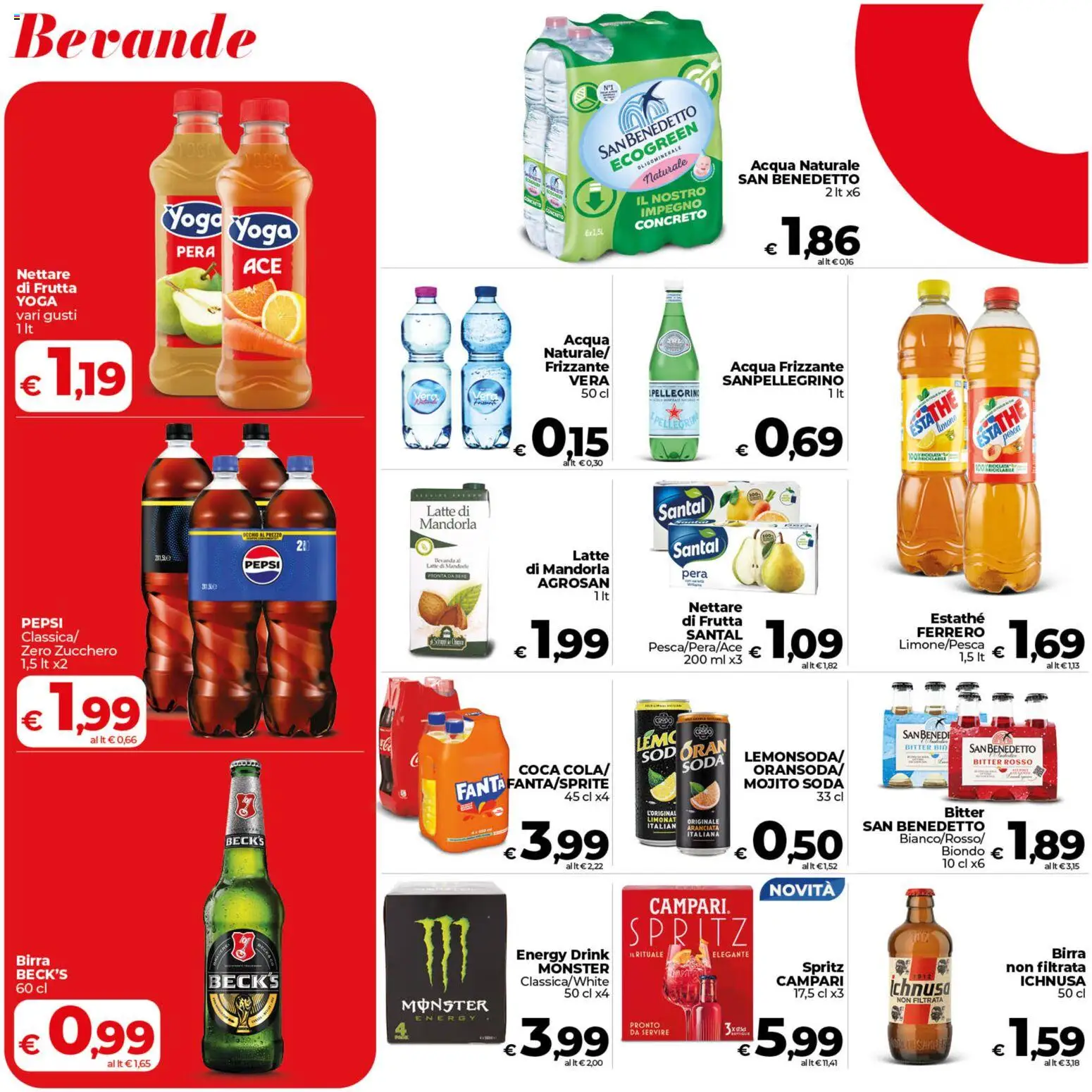 Volantino COOP del 09.06.2026 | Pagina: 20 | Prodotti: Acqua, Zucchero, Pesca, Fanta