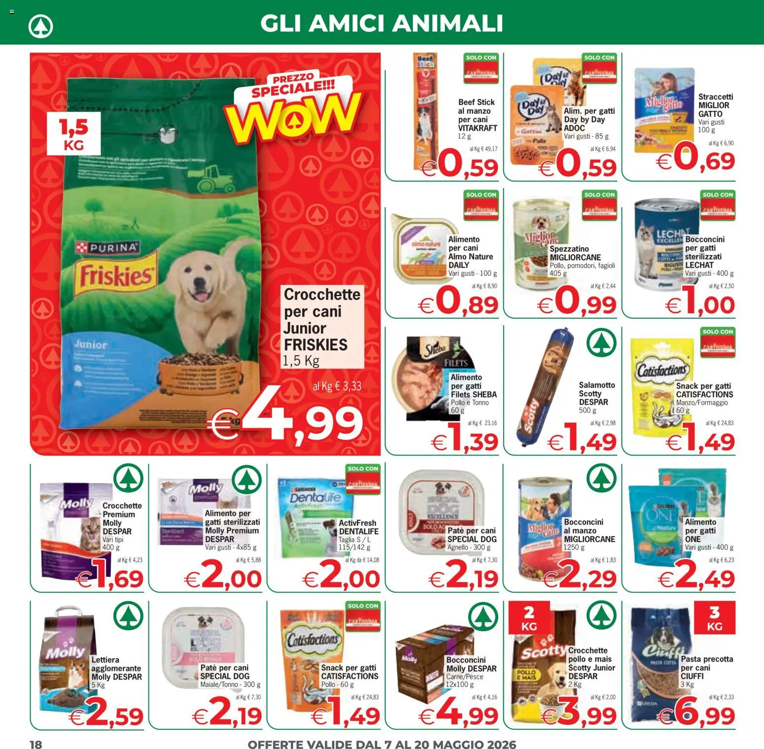 Volantino Eurospar del 07.05.2026 | Pagina: 18 | Prodotti: Paté, Pollo, Manzo, Pasta