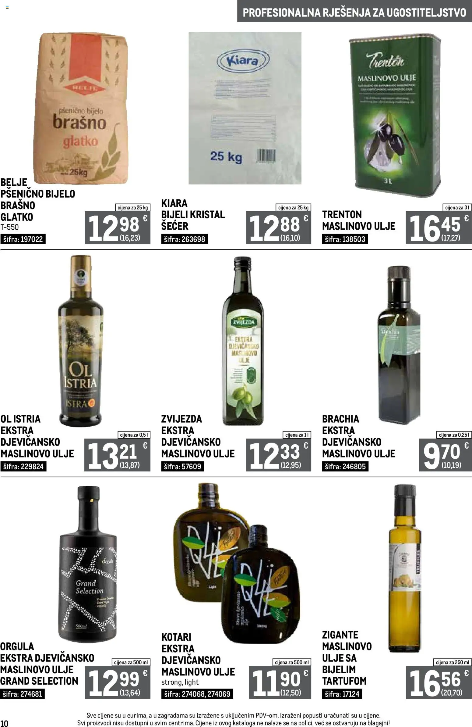 Metro katalog | vrijedi od 01.07.2026 | Stranica: 10 | Proizvodi: Ulje, Maslinovo ulje, Brašno, Šećer