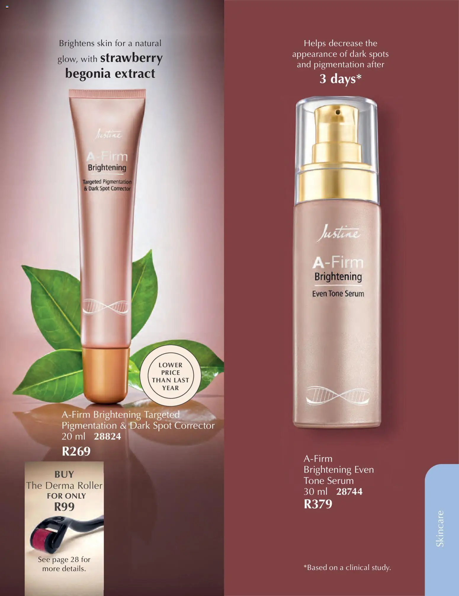 New Justine catalogue – valid from 01.04.2026 | Page: 32 | Products: Serum, Dark spot corrector