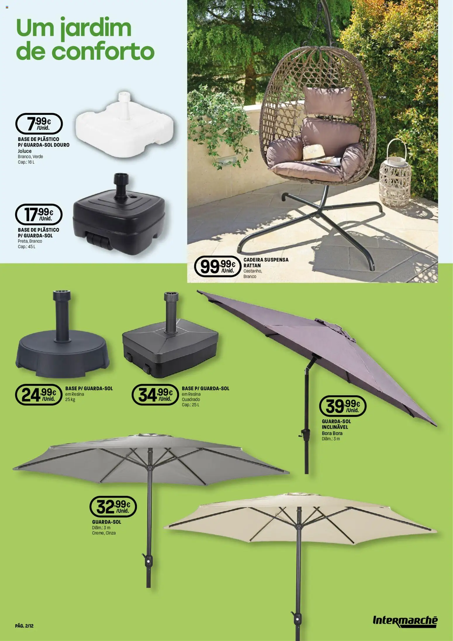 Intermarché folheto Aire Livre Super │ válido de 07.05.2026 | Página: 2 | Produtos: Base, Cadeira