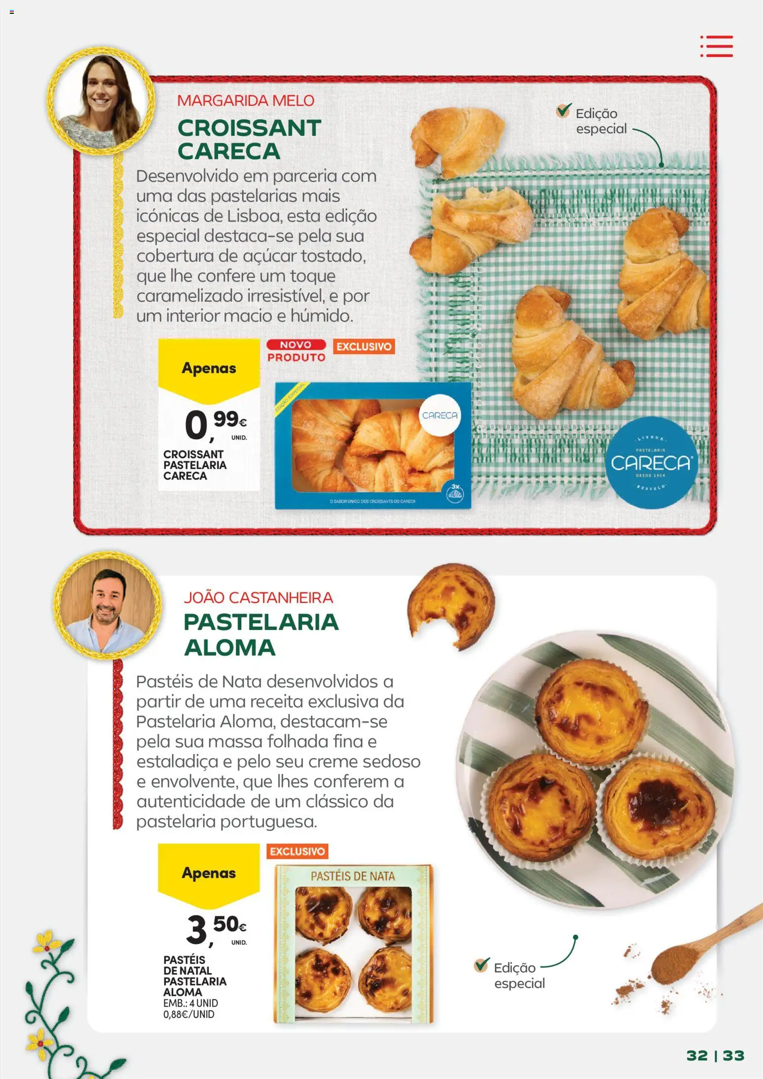 Continente - Frescura de Portugal Direto da origem │ válido de 05.05.2026 | Página: 33 | Produtos: Massa folhada, Açúcar, Nata, Creme