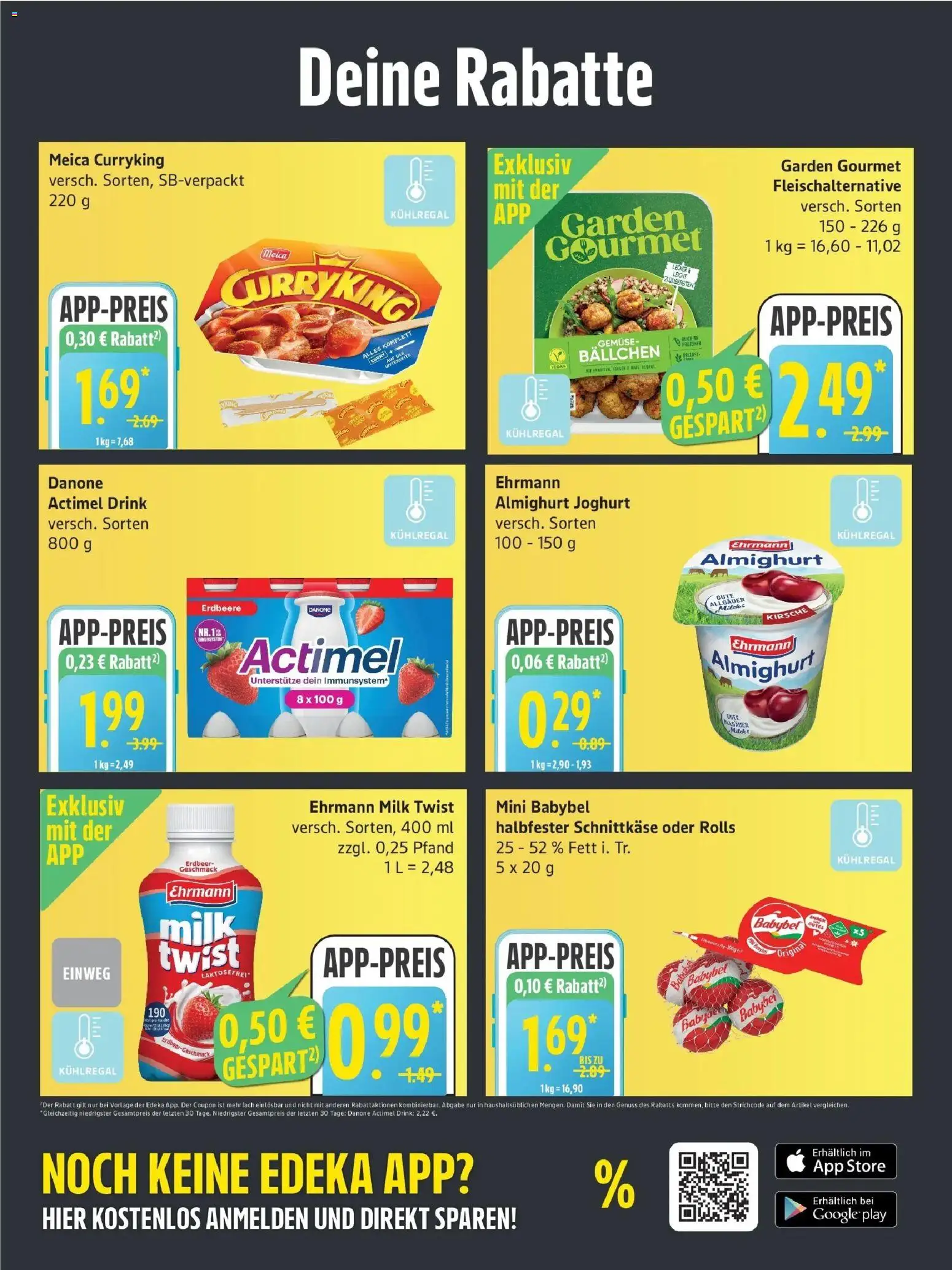 Edeka Prospekt Schleswig (ab 28.09.2026) » Angebote Online | Seite: 3 | Produkte: Ehrmann almighurt, Joghurt, Gemüse, Babybel