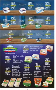 22.04.2026 tarihinden itibaren geçerli olan CarrefourSA kataloğu önizlemesi | Sayfa: 16 | Ürünler: Peynir, Tulum, Süzme peynir