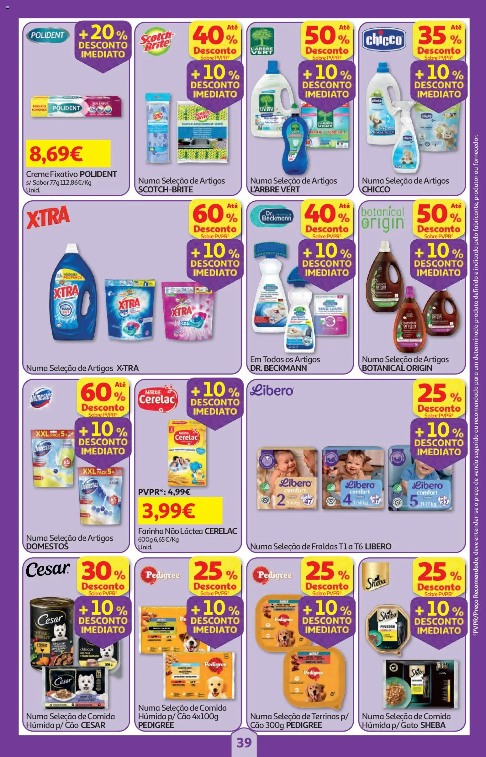 Auchan folheto │ válido de 18.06.2026 | Página: 39 | Produtos: Fraldas, Nestlé, Creme