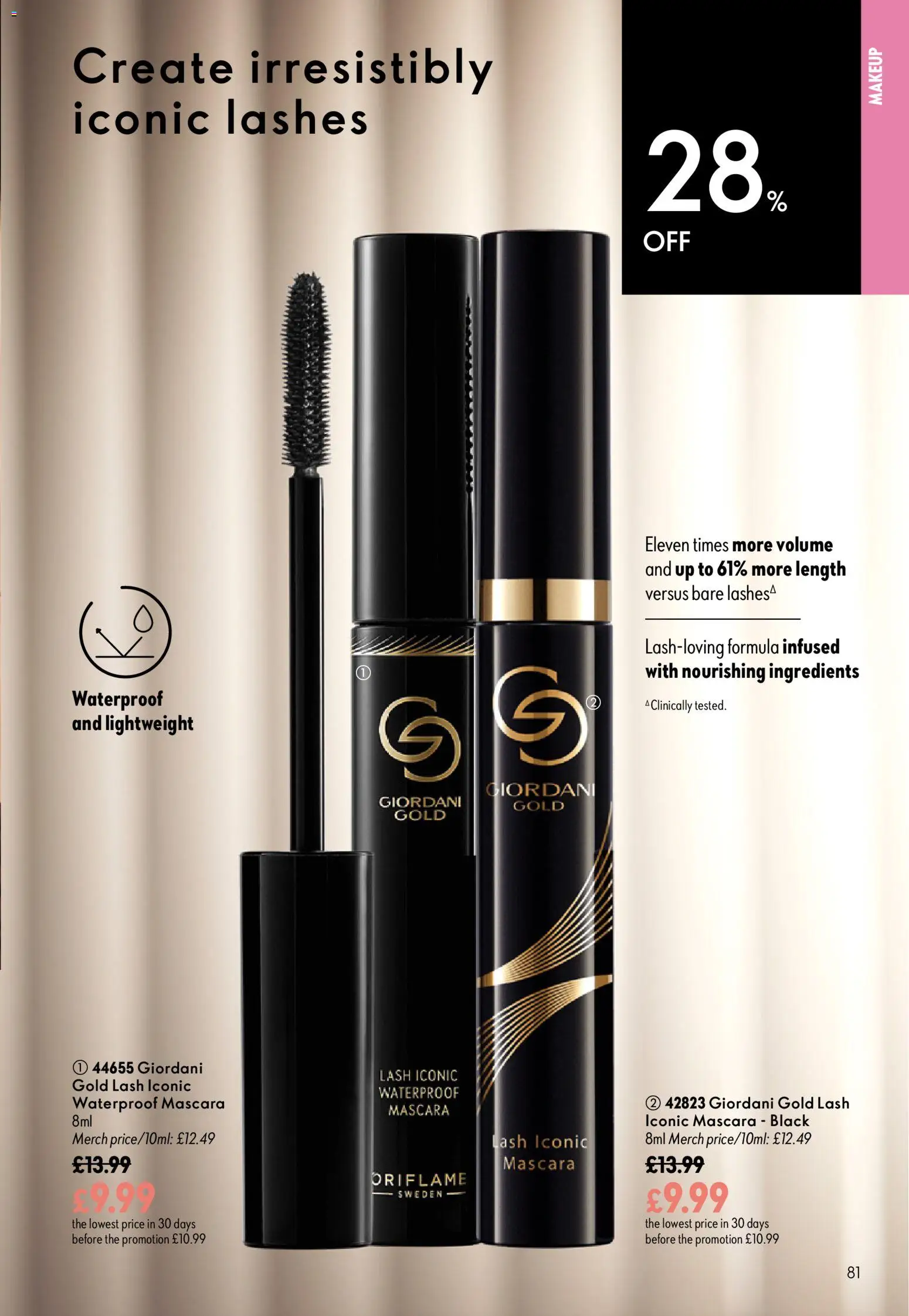 {H1} | Page: 81 | Products: Mascara, Ingredients