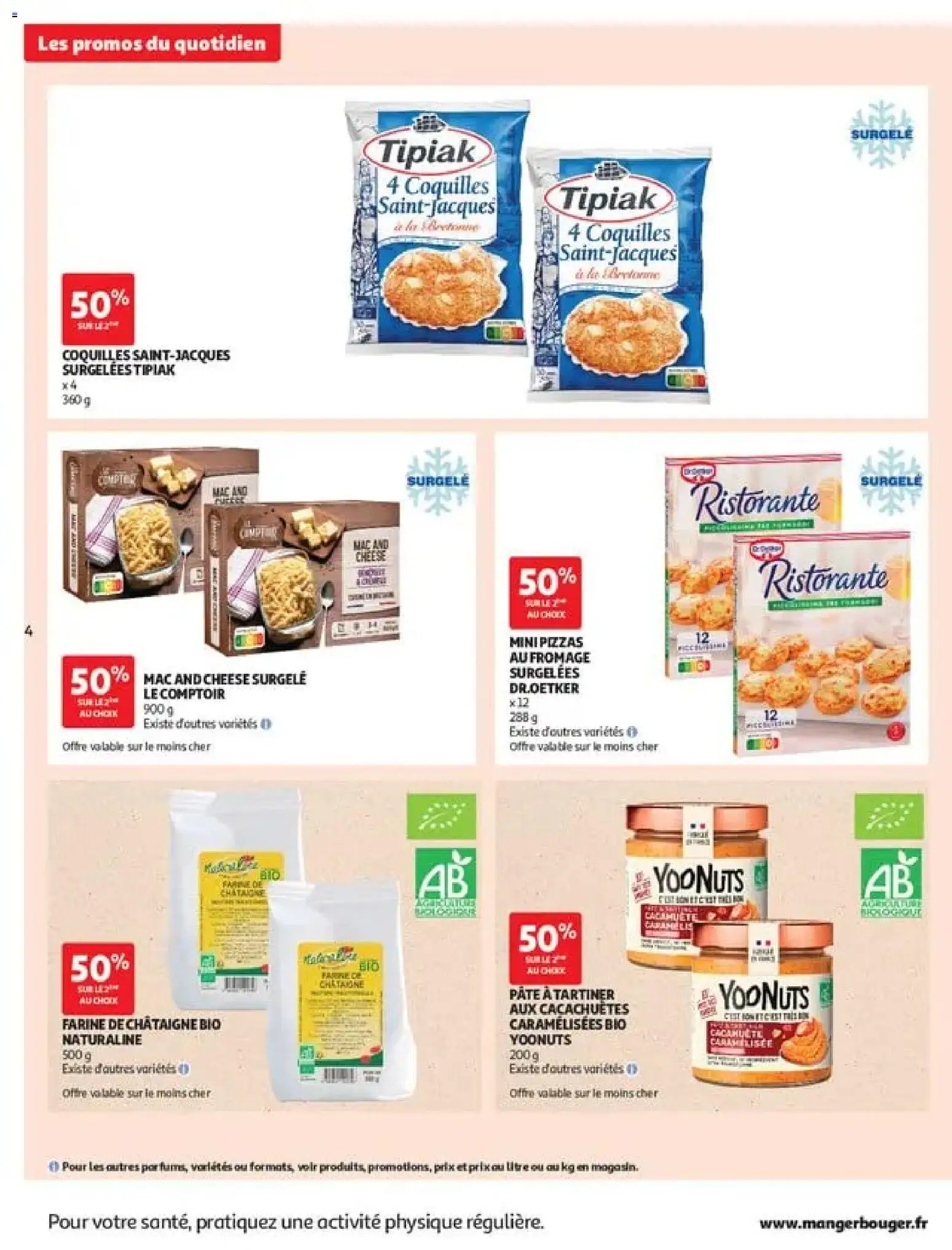 {H1} | Page: 4 | Produits: Cacahuète, Farine, Cacahuètes, Fromage
