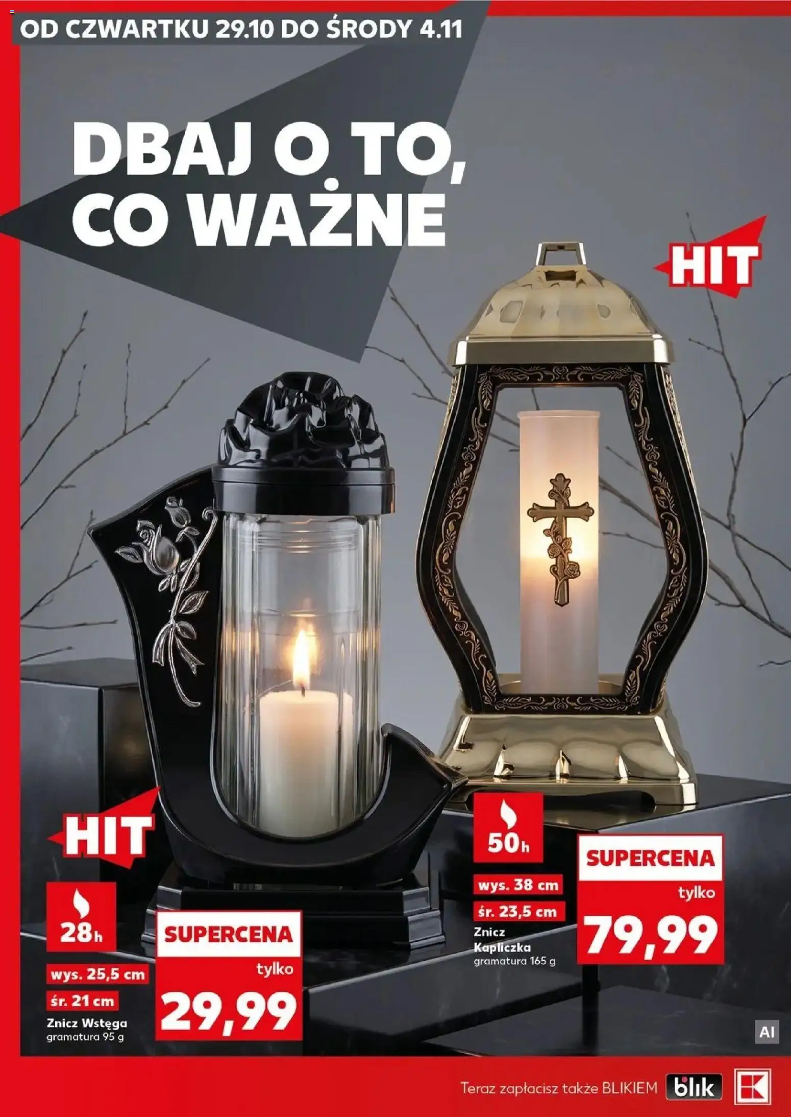 Kaufland Kaufland Katalog Znicze od 29.10.2026 - od jutra PDF | Strona: 10 | Produkty: Znicz kapliczka