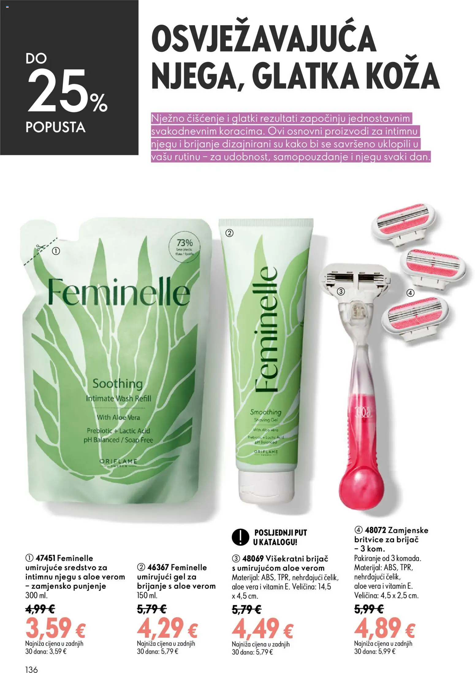 Oriflame katalog | vrijedi od 26.08.2026 | Stranica: 136 | Proizvodi: Brijač, Aloe vera