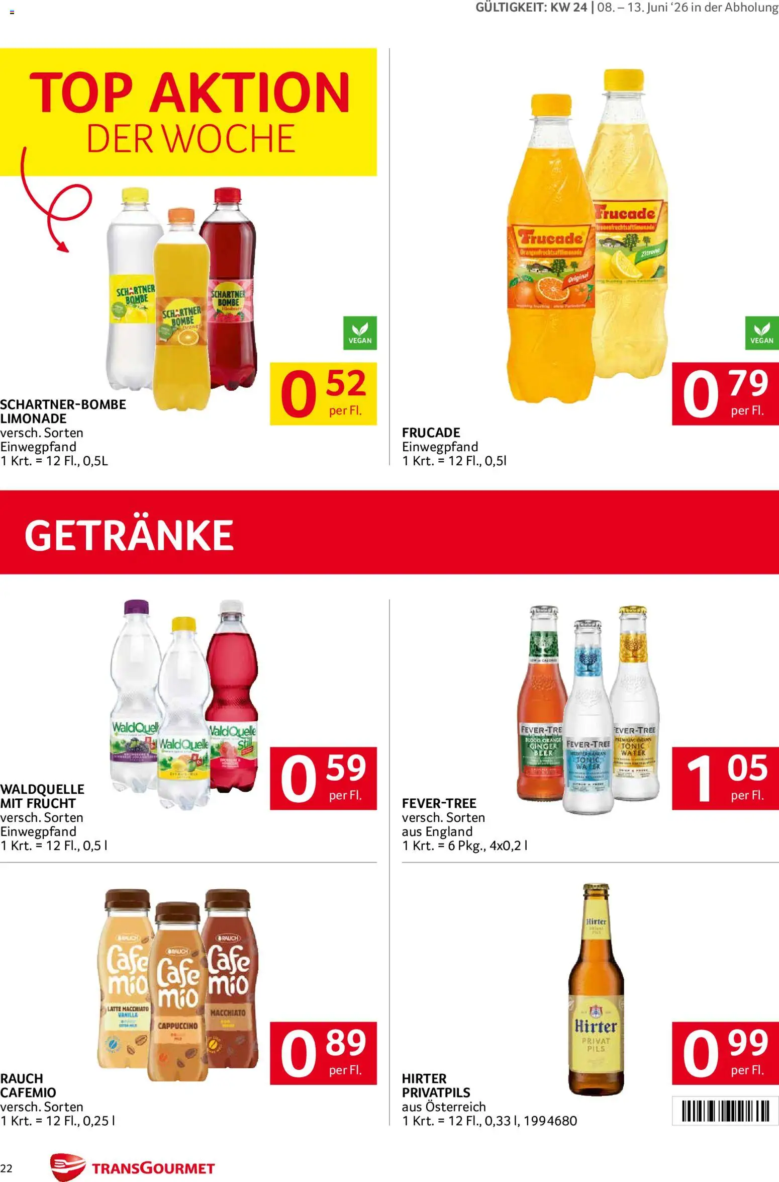 Transgourmet Flugblatt gültig ab 08.06.2026 | Seite: 22 | Produkte: Zitrone