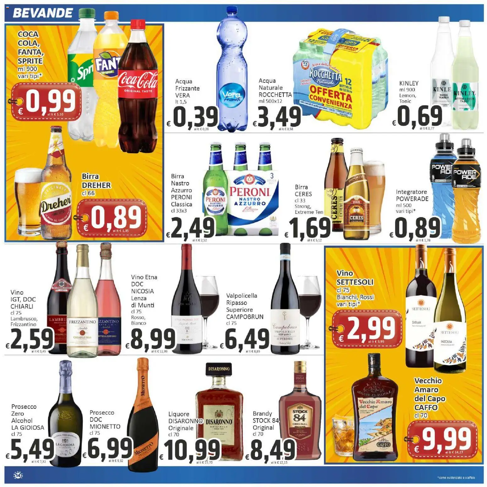 Volantino Paghi Poco del 13/10/2026 | Pagina: 14 | Prodotti: Vino, Ceres, Liquore, Amaro