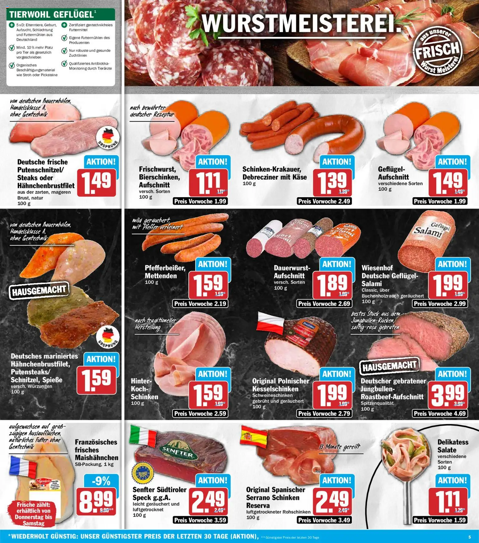 HIT Prospekt – gültig ab 08.06.2026 | Seite: 5 | Produkte: Spieße, Pfeffer, Salami, Schinken