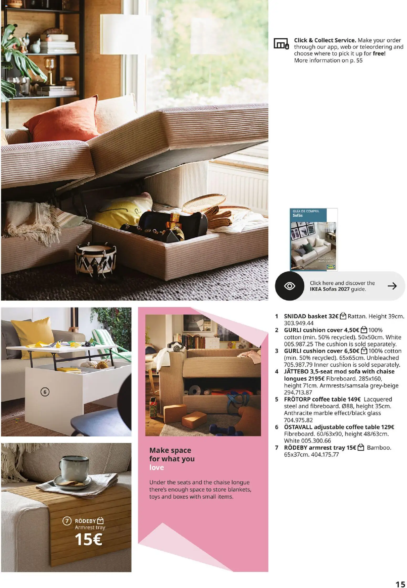 IKEA - Haz espacio para lo que más quieres Versión Inglés │ válido desde el 30/09/2026 | Página: 15 | Productos: Sofás, Sofá