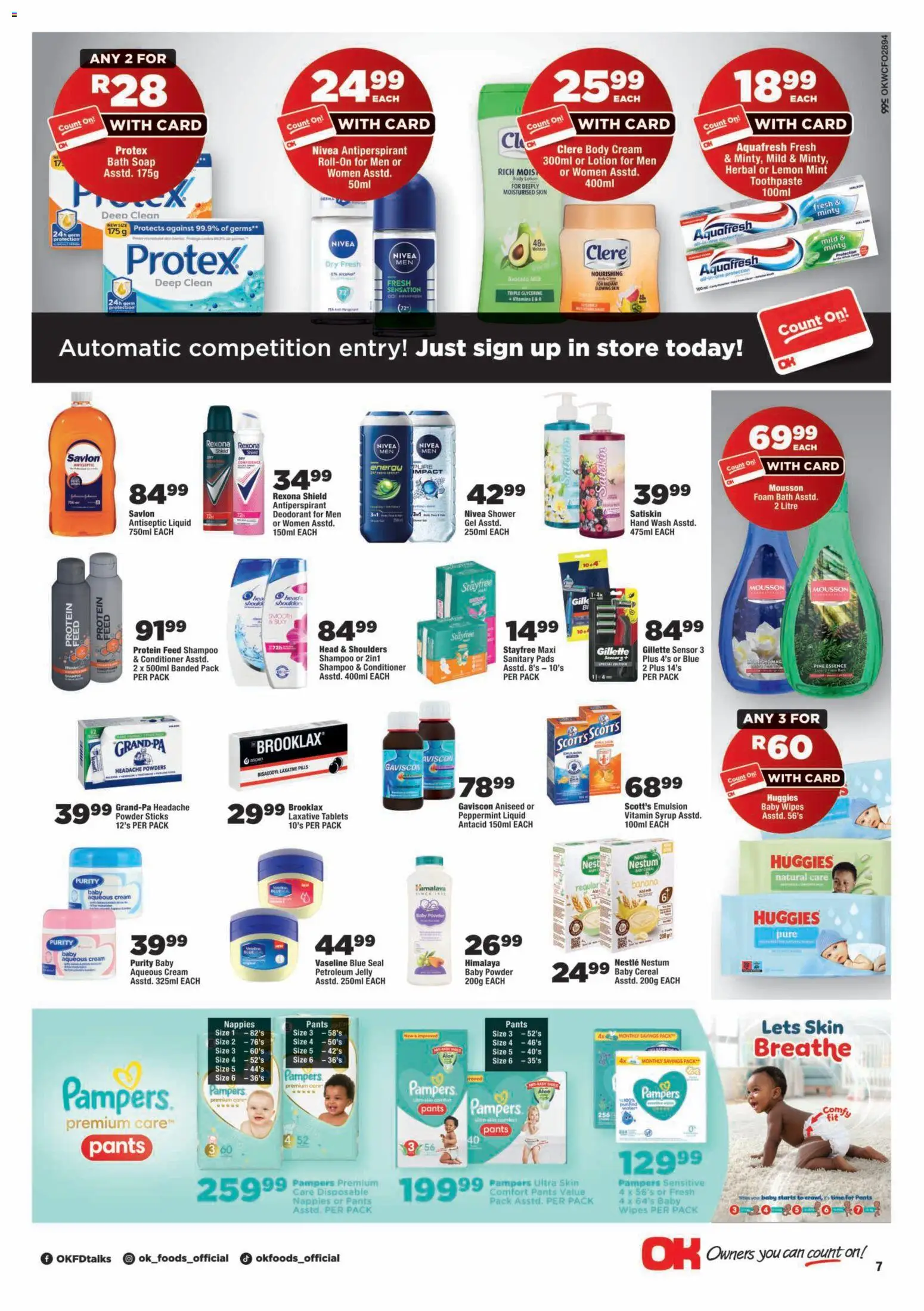 New OK Foods catalogue – valid from 09/09/2026 | Page: 7 | Products: Avocado, Cream, Deodorant, Antiperspirant