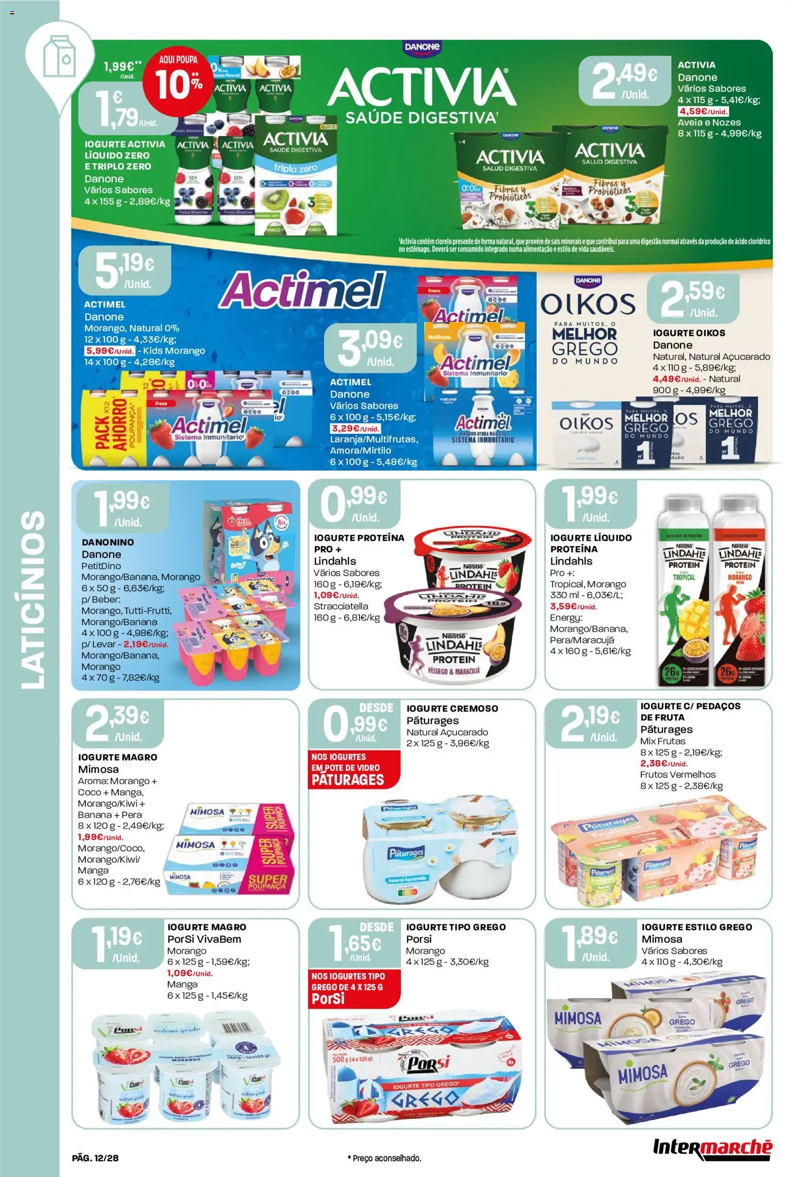 Intermarché Folheto Contact │ válido de 11.06.2026 | Página: 12 | Produtos: Aveia, Banana, Iogurte, Nestlé