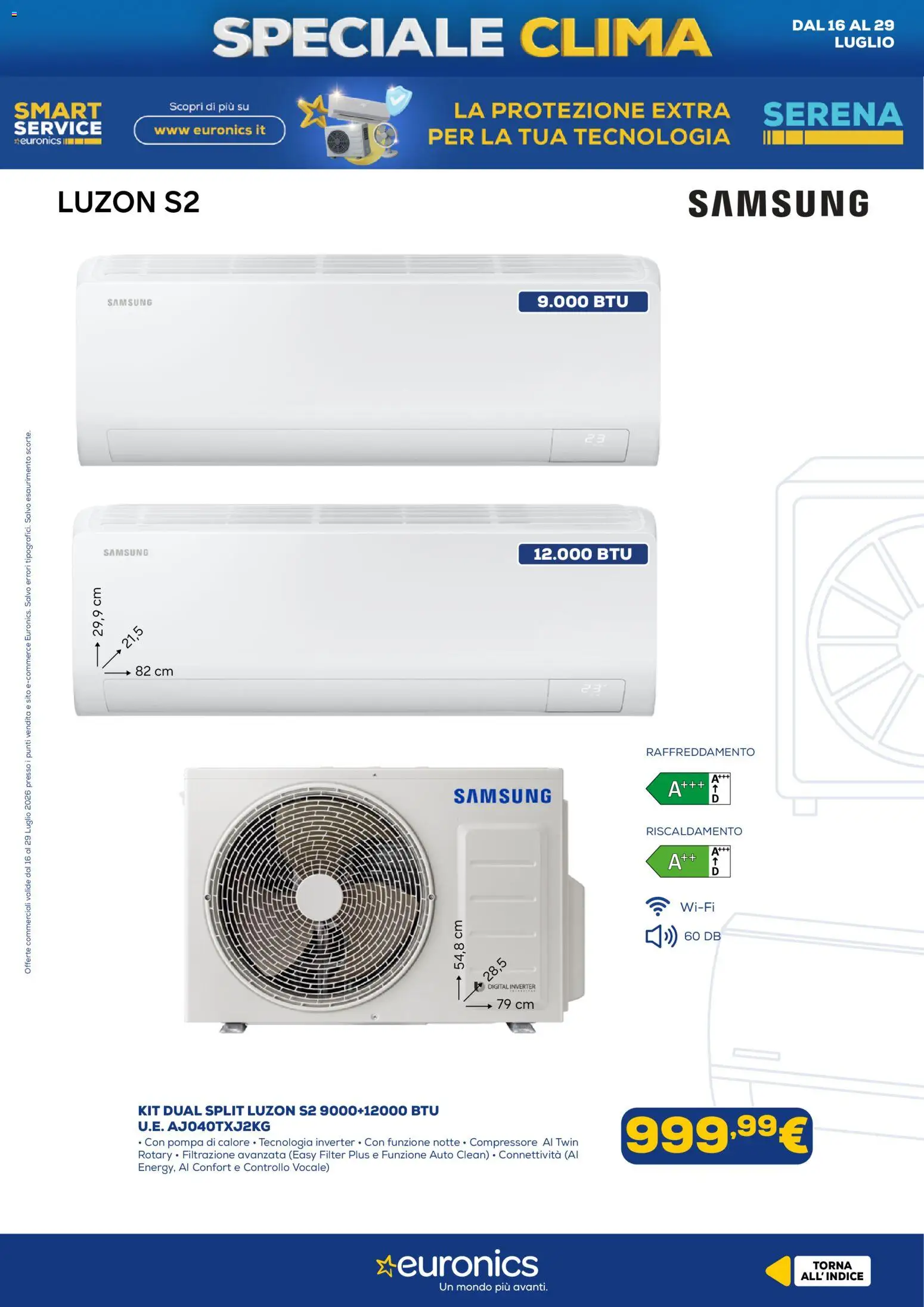 Volantino Euronics del 16/07/2026 | Pagina: 11 | Prodotti: Compressore, Samsung