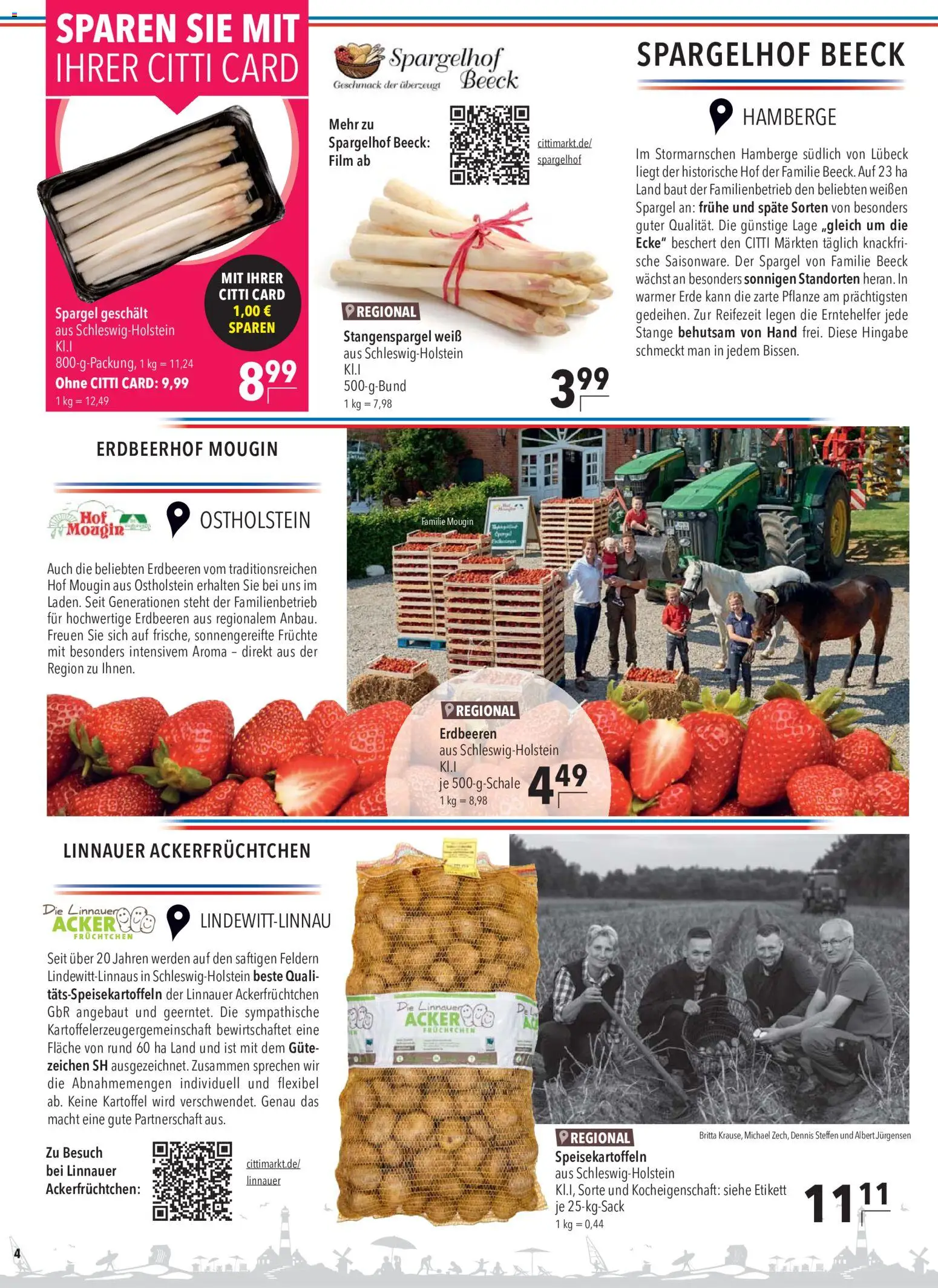 CITTI Markt Prospekt – gültig ab 27.05.2026 | Seite: 4 | Produkte: Spargel, Erdbeeren