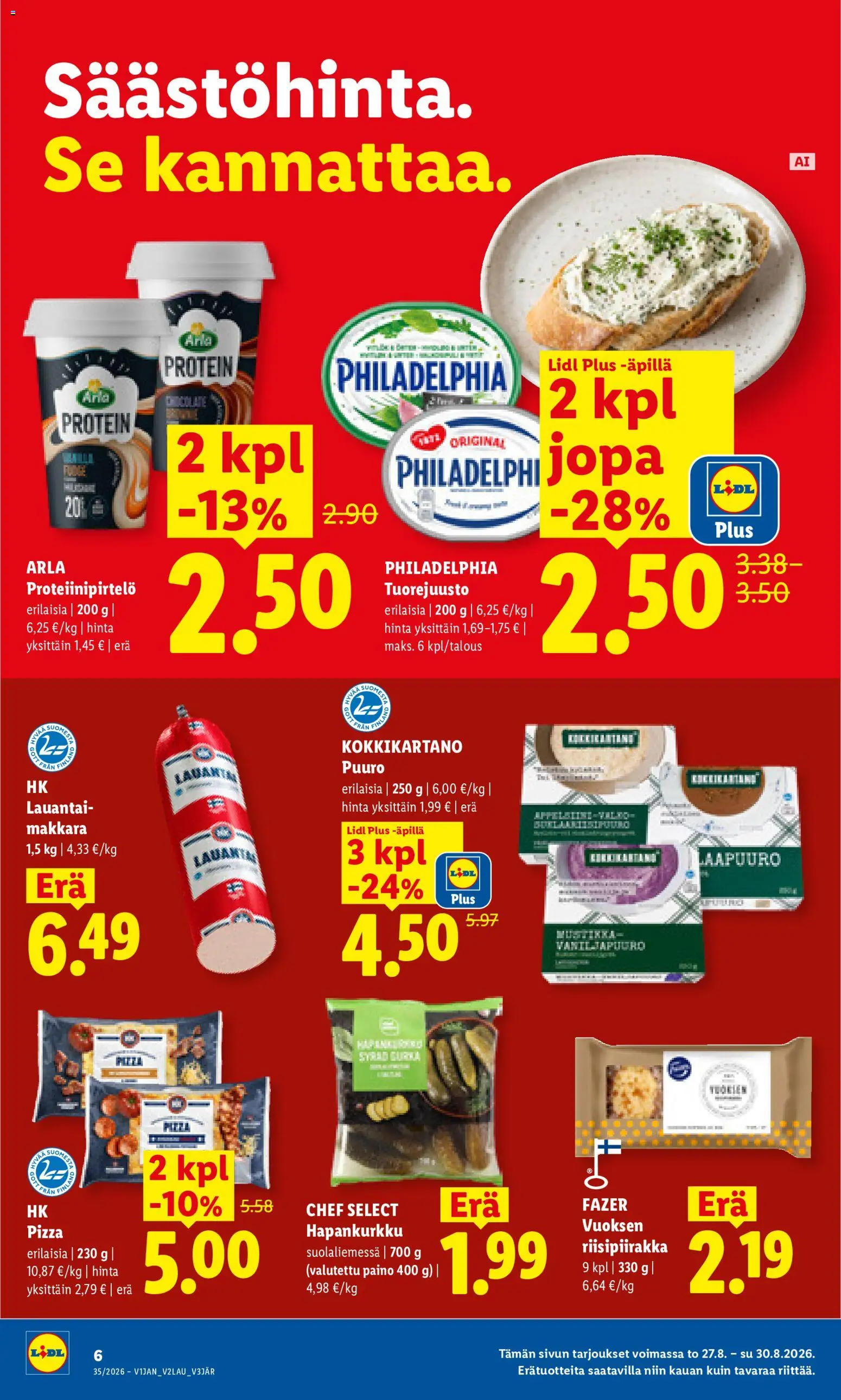 Lidl tarjoukset - Helsinki – voimassa 27/08/2026 alkaen | Sivu: 6