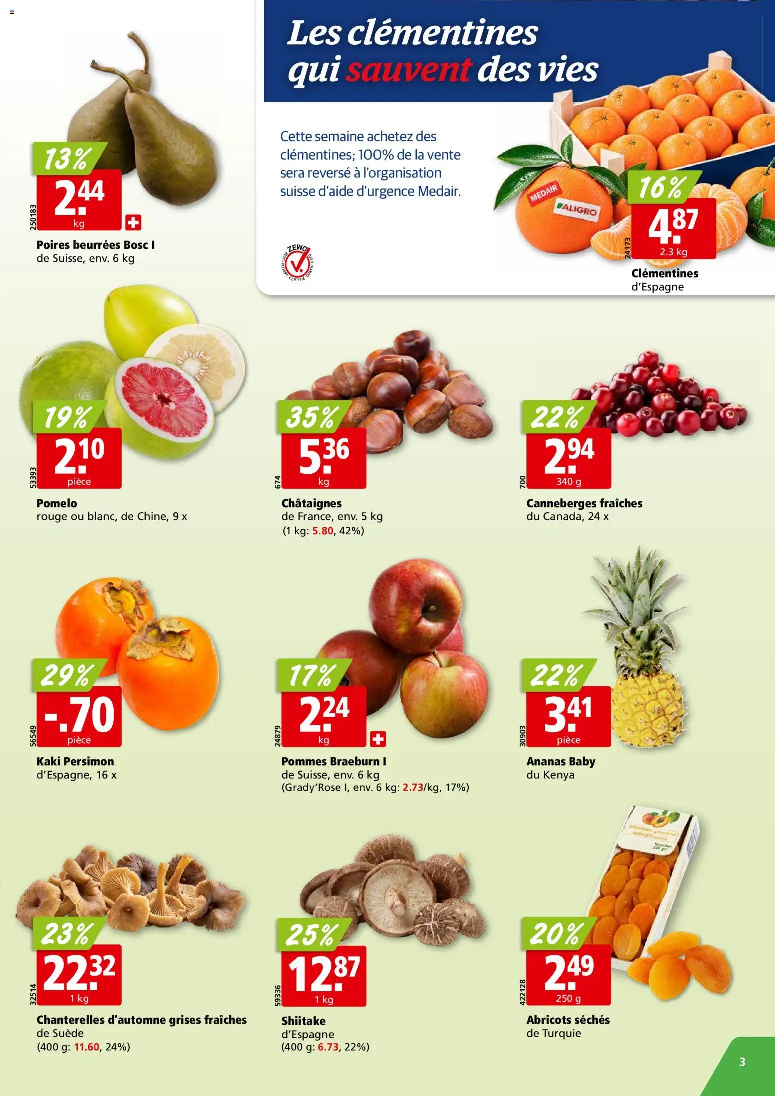 Aligro aktionen Chavannes, Matran, Genève, Sion – gültig ab 26.10.2026 | Seite: 3 | Produkte: Rouge, Ananas, Kaki