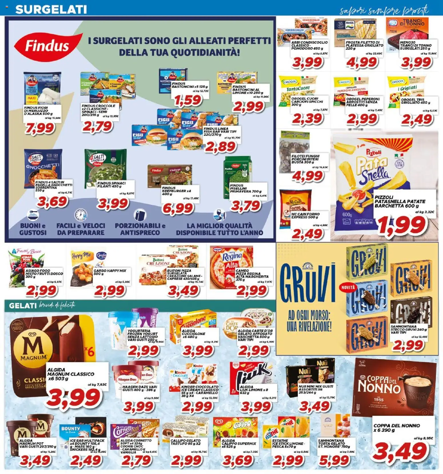 Volantino Ma Supermercati del 12/08/2026 | Pagina: 6 | Prodotti: Cioccolato, Gelato, Spinaci, Carciofi