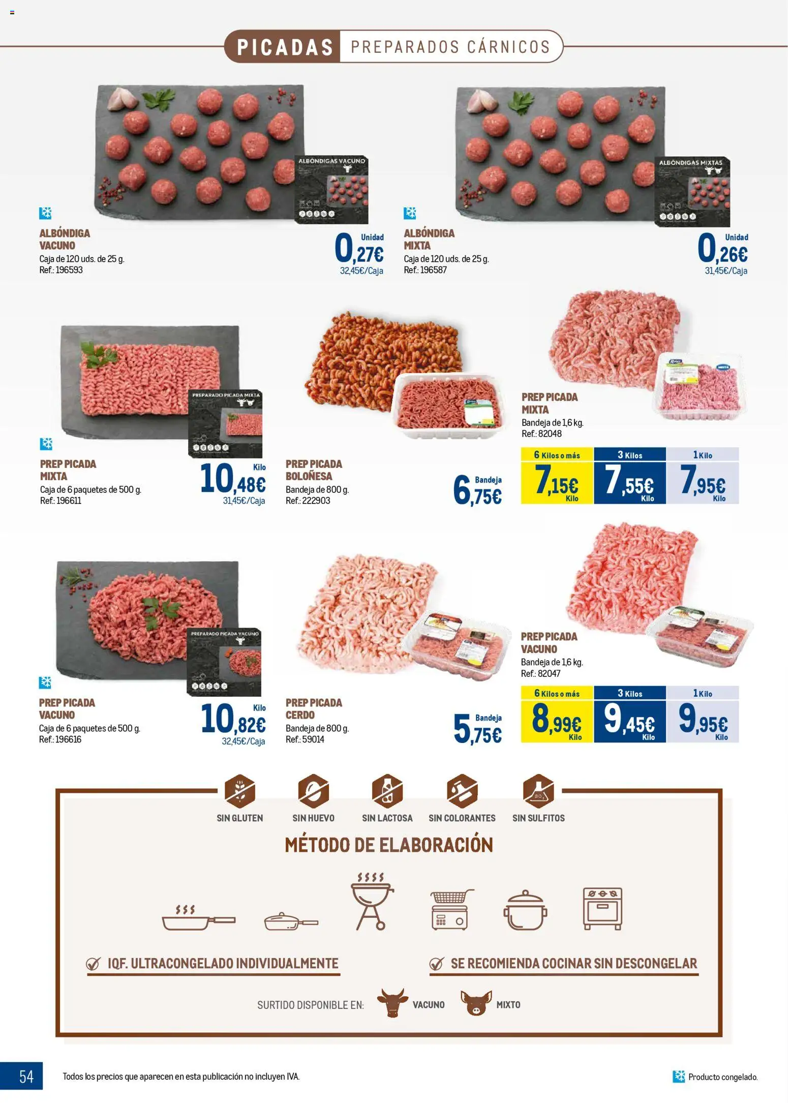 Makro - Expertos en carnes │ válido desde el 09.03.2026 | Página: 54 | Productos: Cerdo, Bandeja, Caja