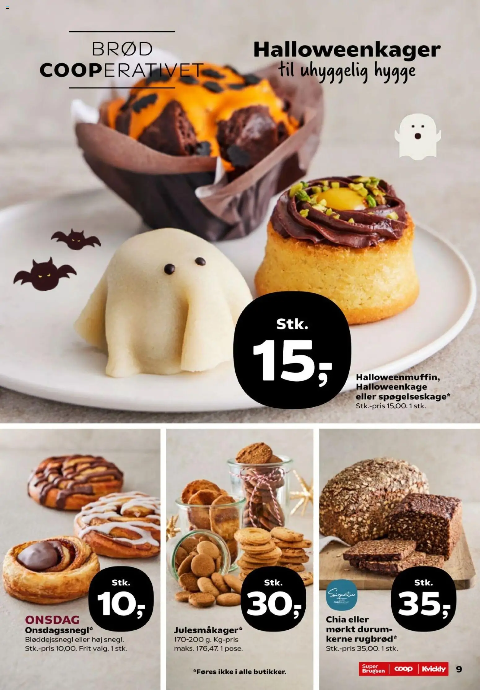 Kvickly tilbudsavis – gyldig fra 23/10/2026 | Side: 9 | Produkter: Brød, Cookies