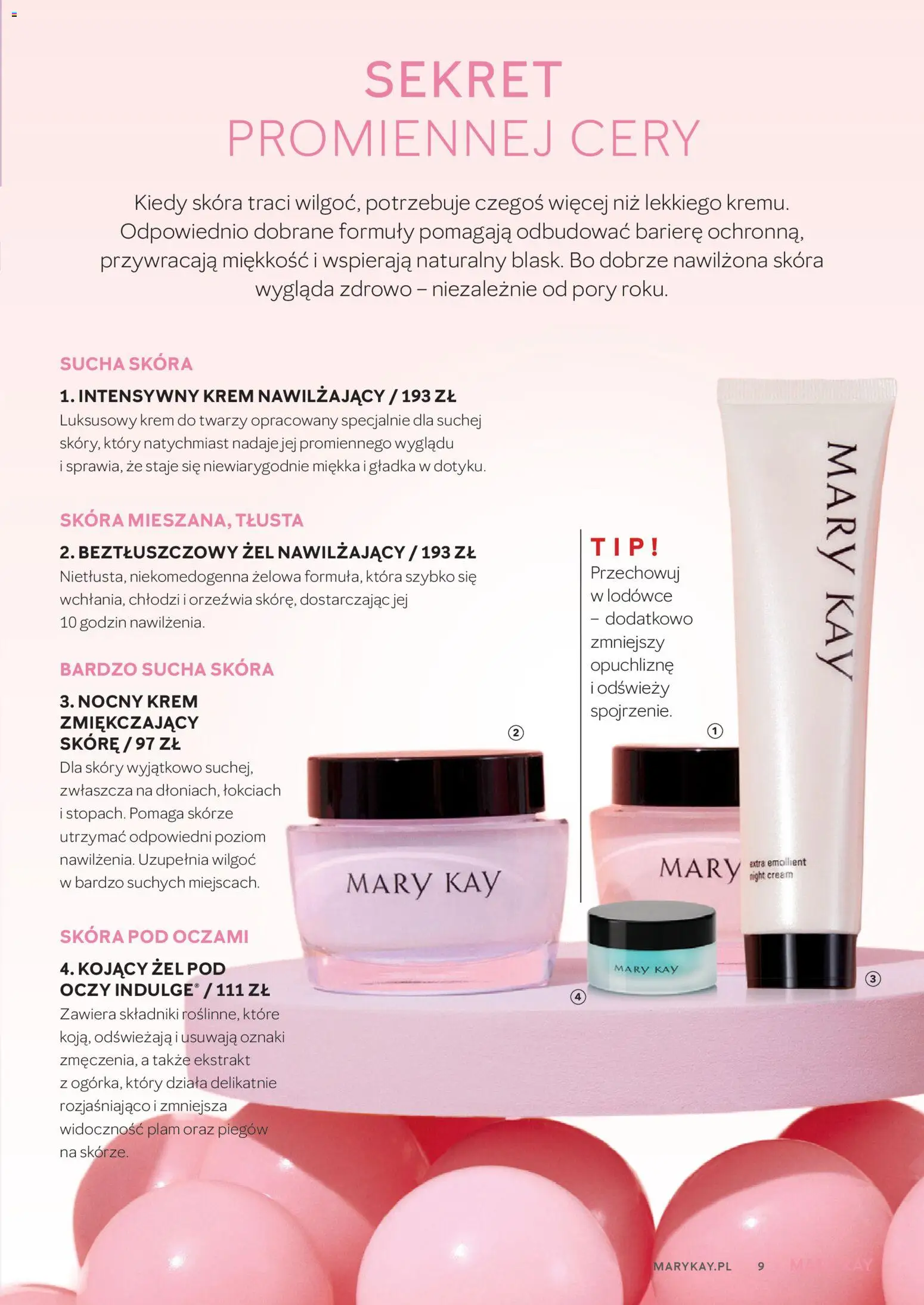 Mary Kay Katalog od 16.04.2026 | Strona: 9 | Produkty: Krem, Krem do twarzy