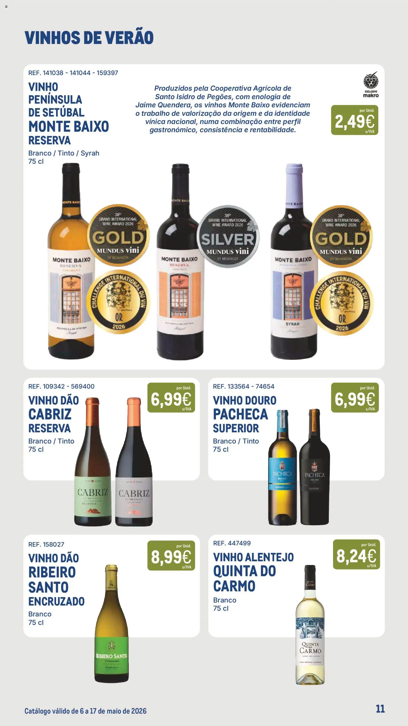 Makro - Especial Vinhos de Verão │ válido de 06.05.2026 | Página: 11 | Produtos: Vinho