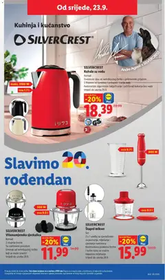 SILVERCREST Štapni mikser, Set 2 u 1 uređaj sa sjeckalicom: za pasiranje, miješanje i sjeckanje namirnica Kontinuirano podesiva brzina i turbo tipka za snažno impulsno miješanje - Pregled kataloga iz trgovine Lidl, vrijedi od 21.09.2026 | Stranica: 35
